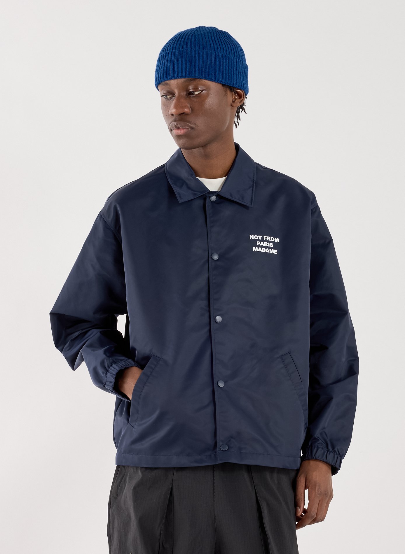La veste slogan  DROLE DE MONSIEUR Bleu