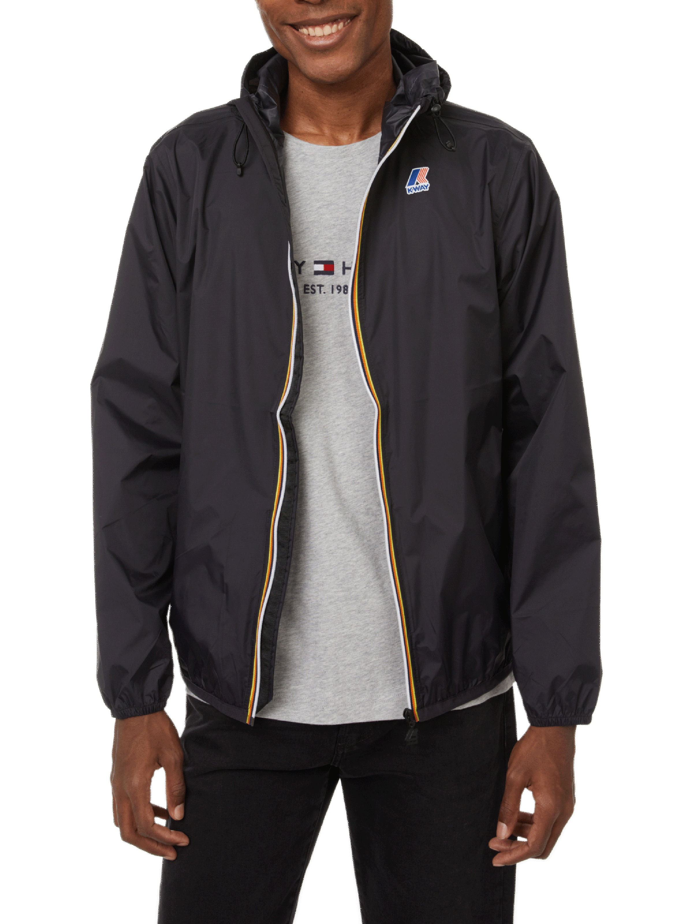 Veste coupe-vent Le vrai 3.0 Claude en nylon K-WAY Black