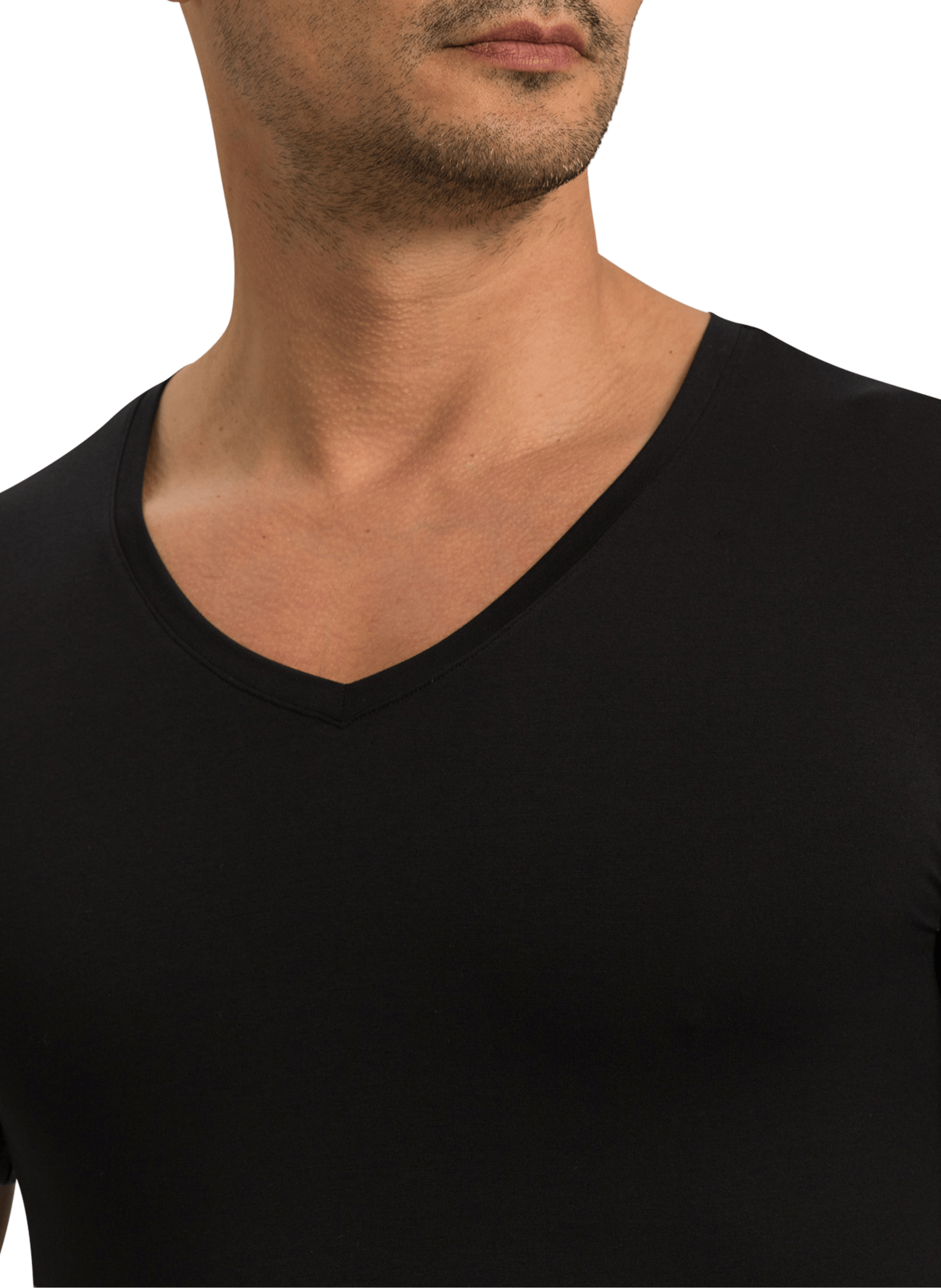Cotton T-shirt HANRO Black