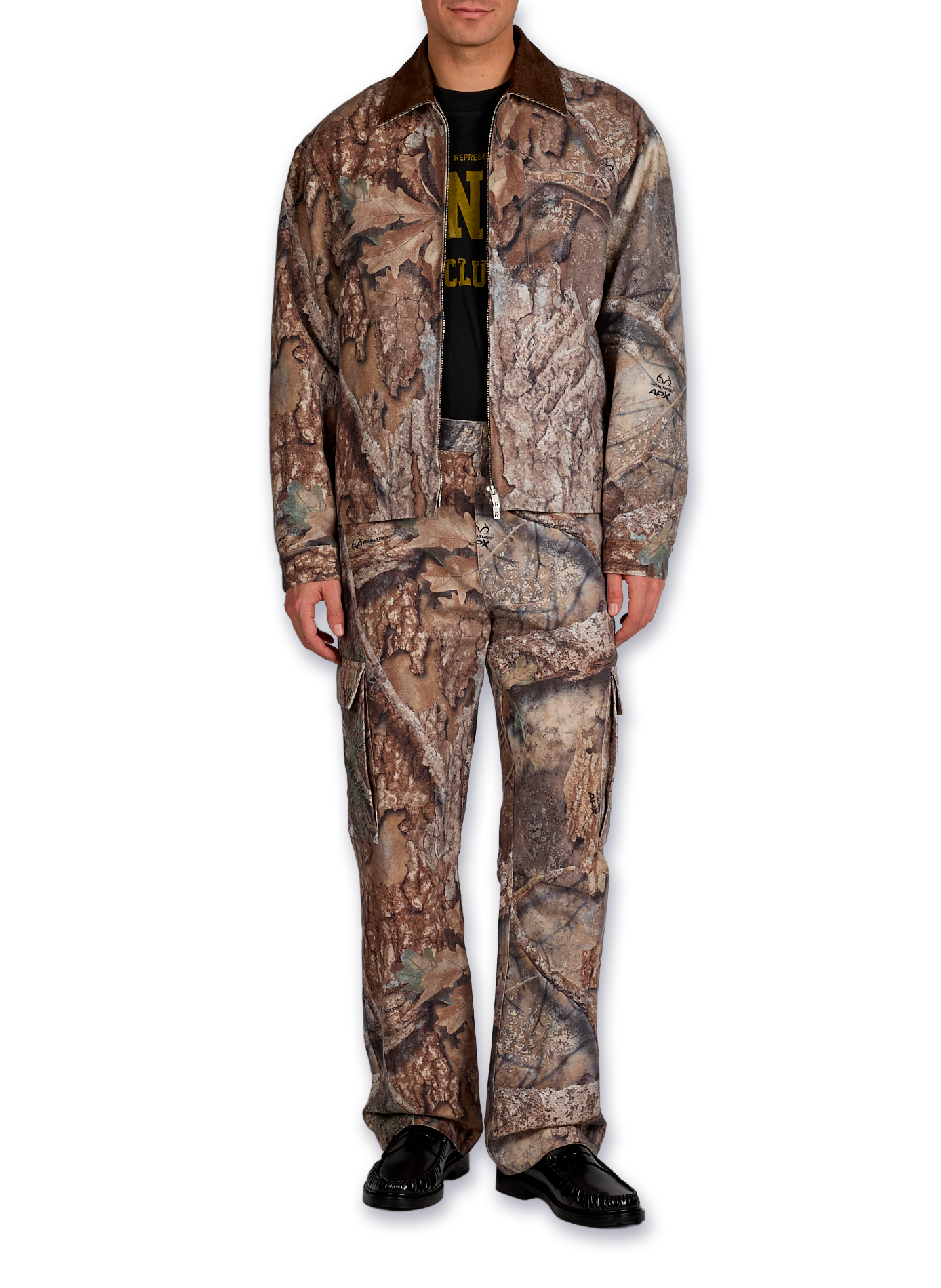 Veste camionneur imprimée camouflage en coton REPRESENT Multicolore