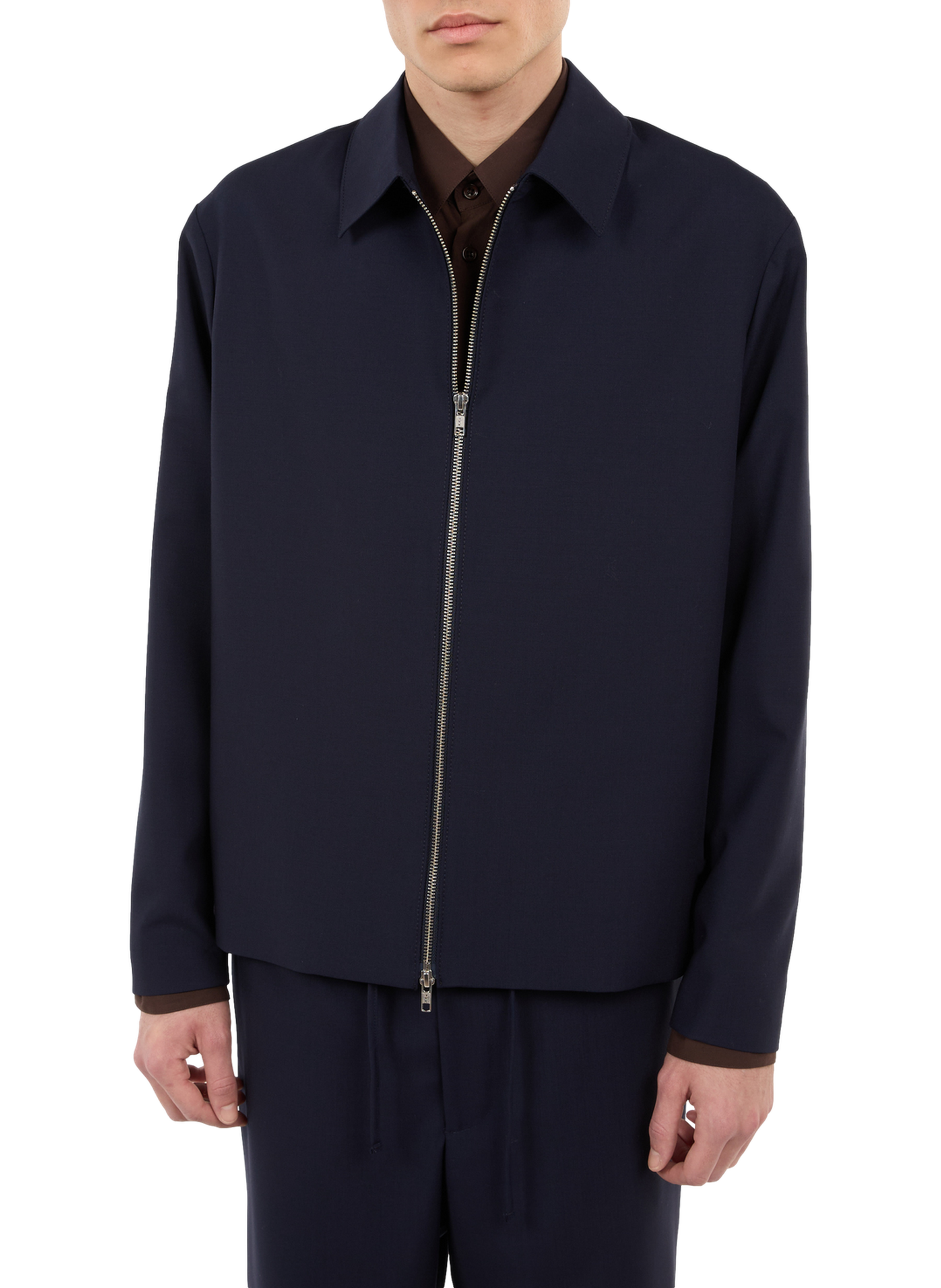 Veste Good col classique en laine SAISON 1865 Bleu