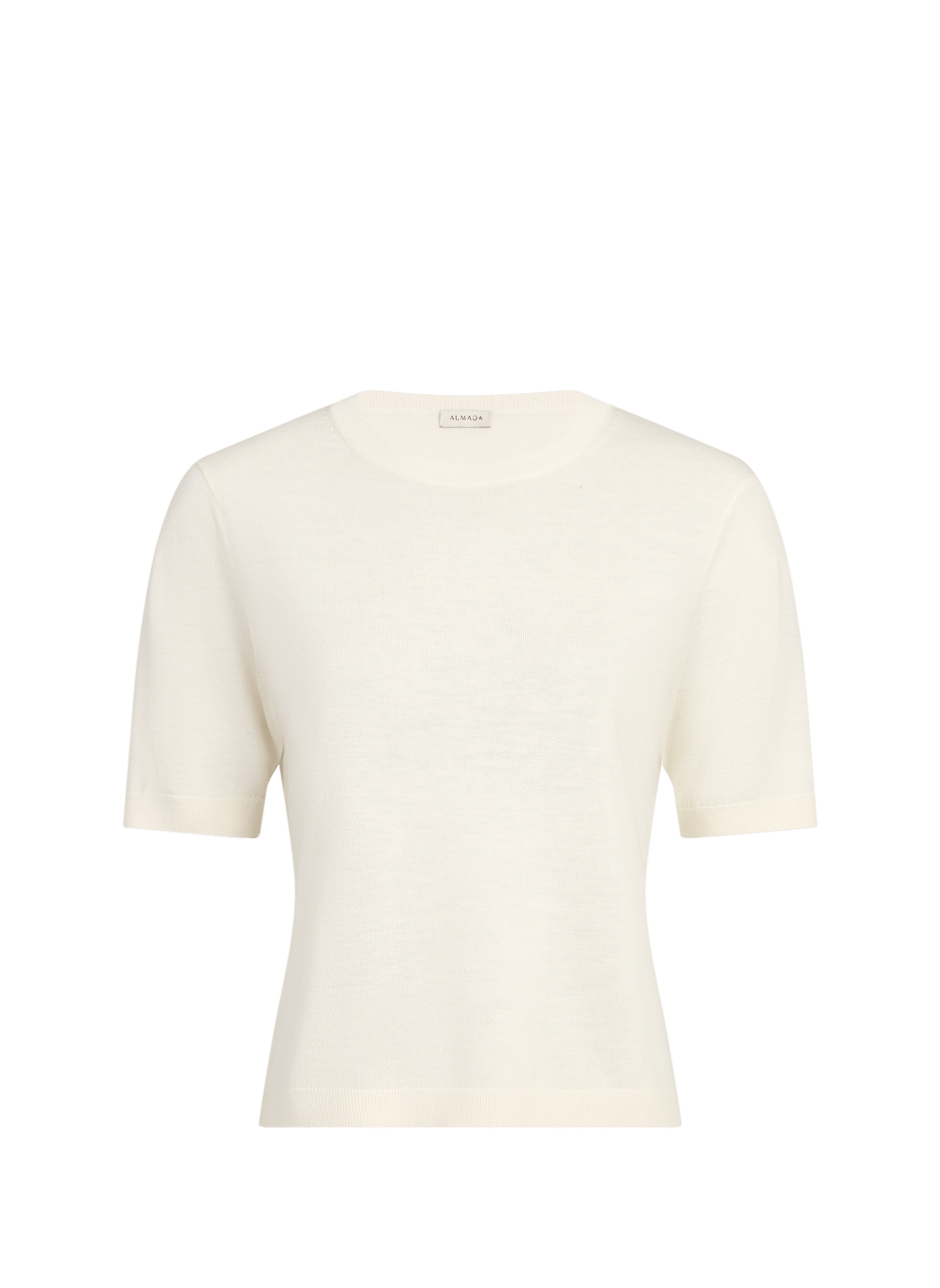 T-shirt Paloma en soie, laine et cachemire ALMADA Beige