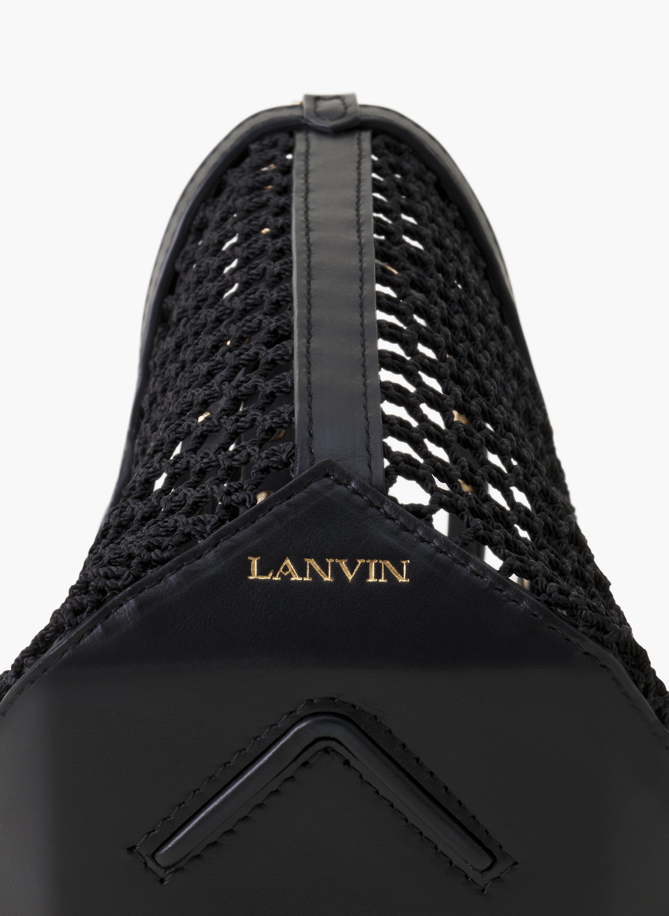 Sac seau nano catch by lanvin en résille LANVIN Noir