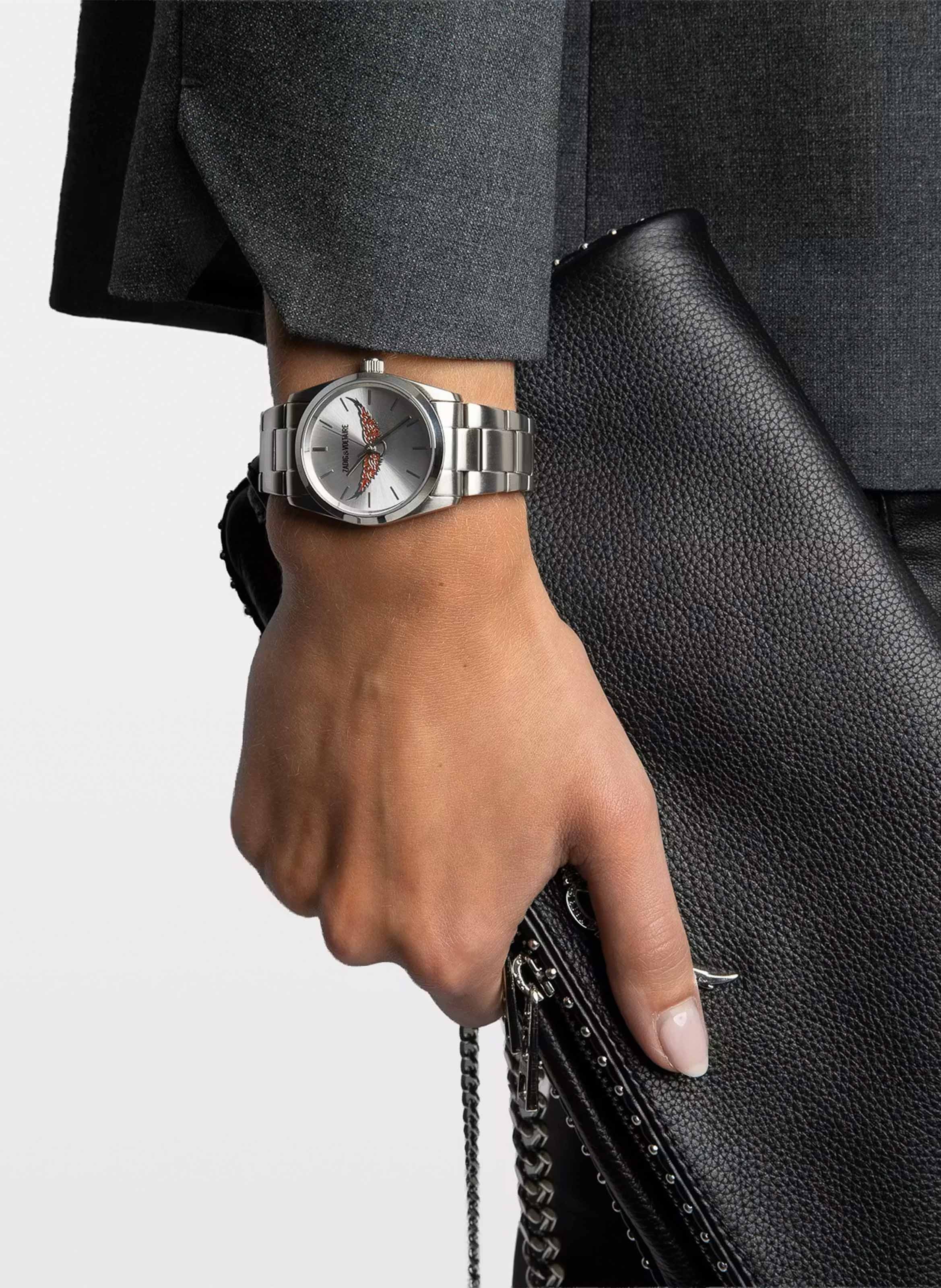 Montre en acier ZADIG&VOLTAIRE Argent