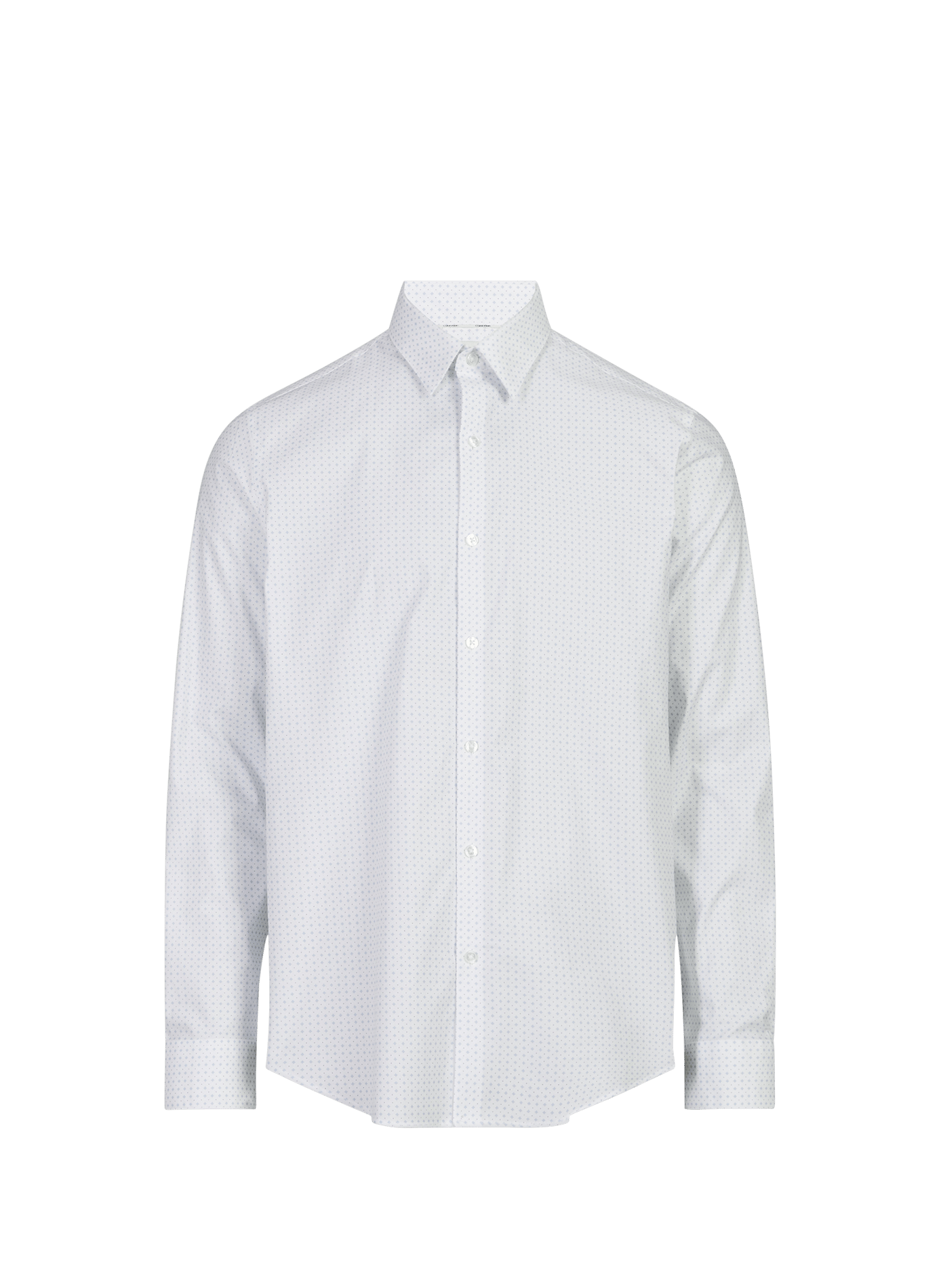 Camicia a motivo in misto cotone CALVIN KLEIN Blu