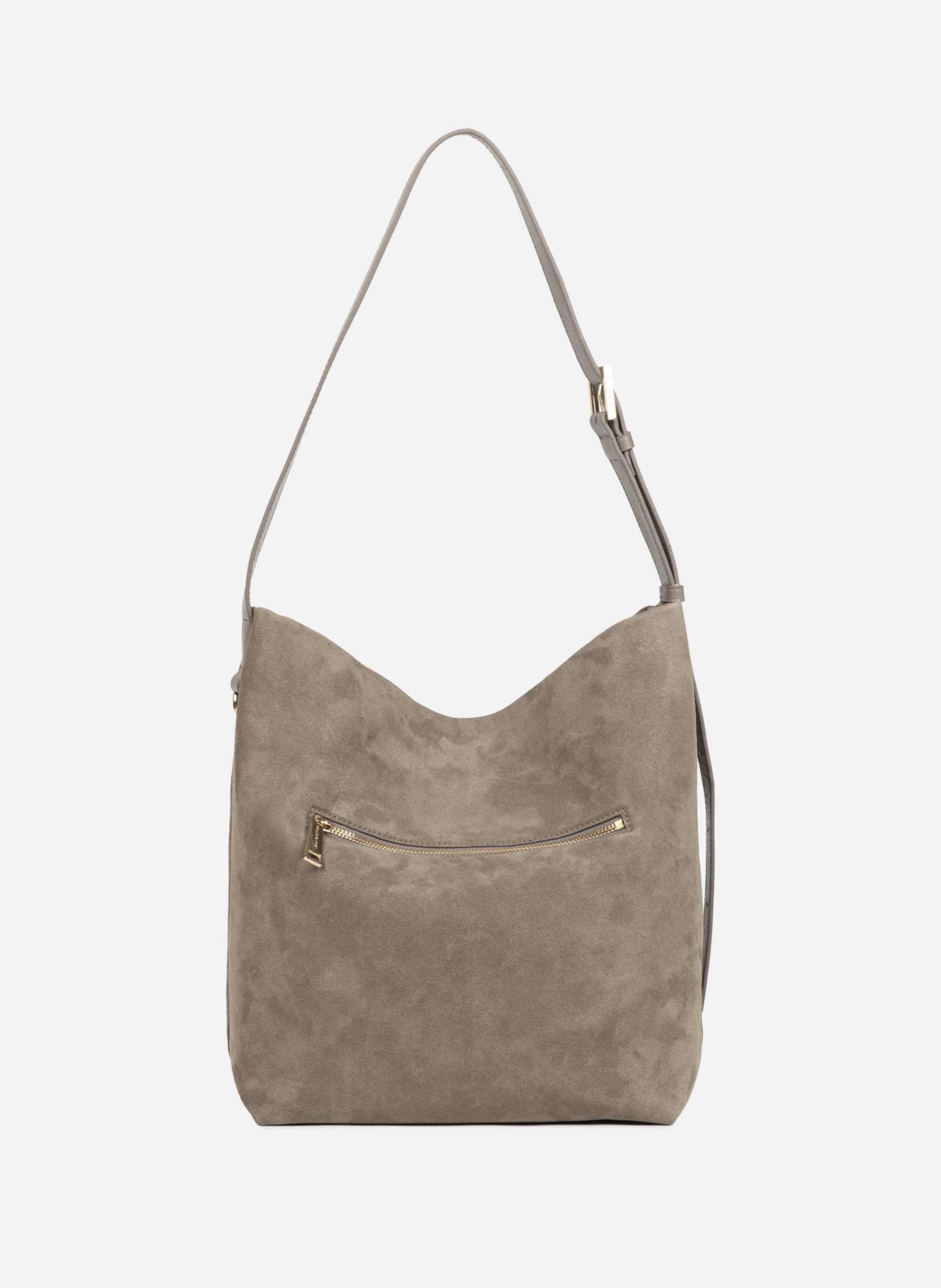 Grand sac seau - suède LANCASTER Gris
