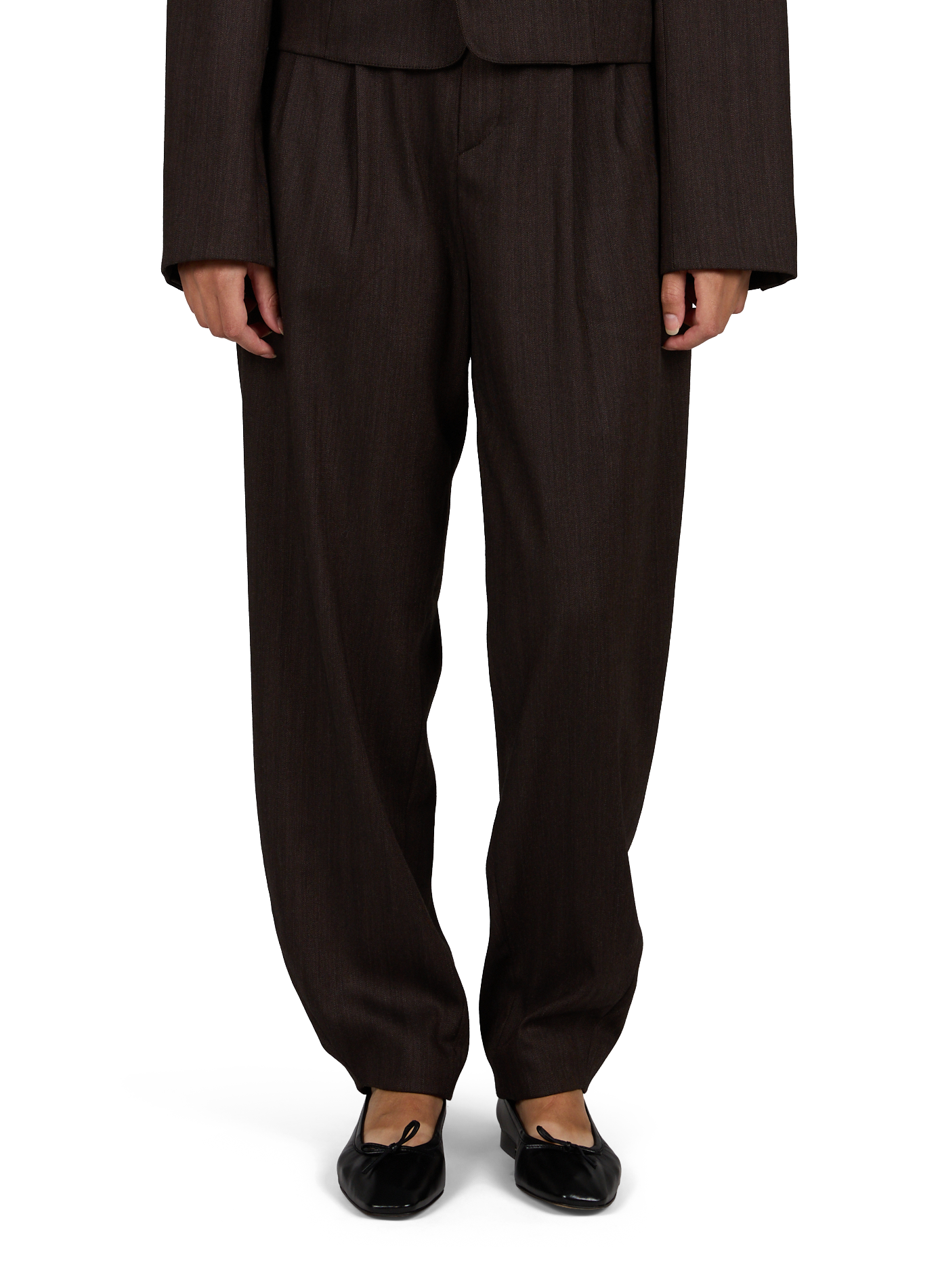 Weite Hose aus Wollmischung TIBI Mehrfarbig