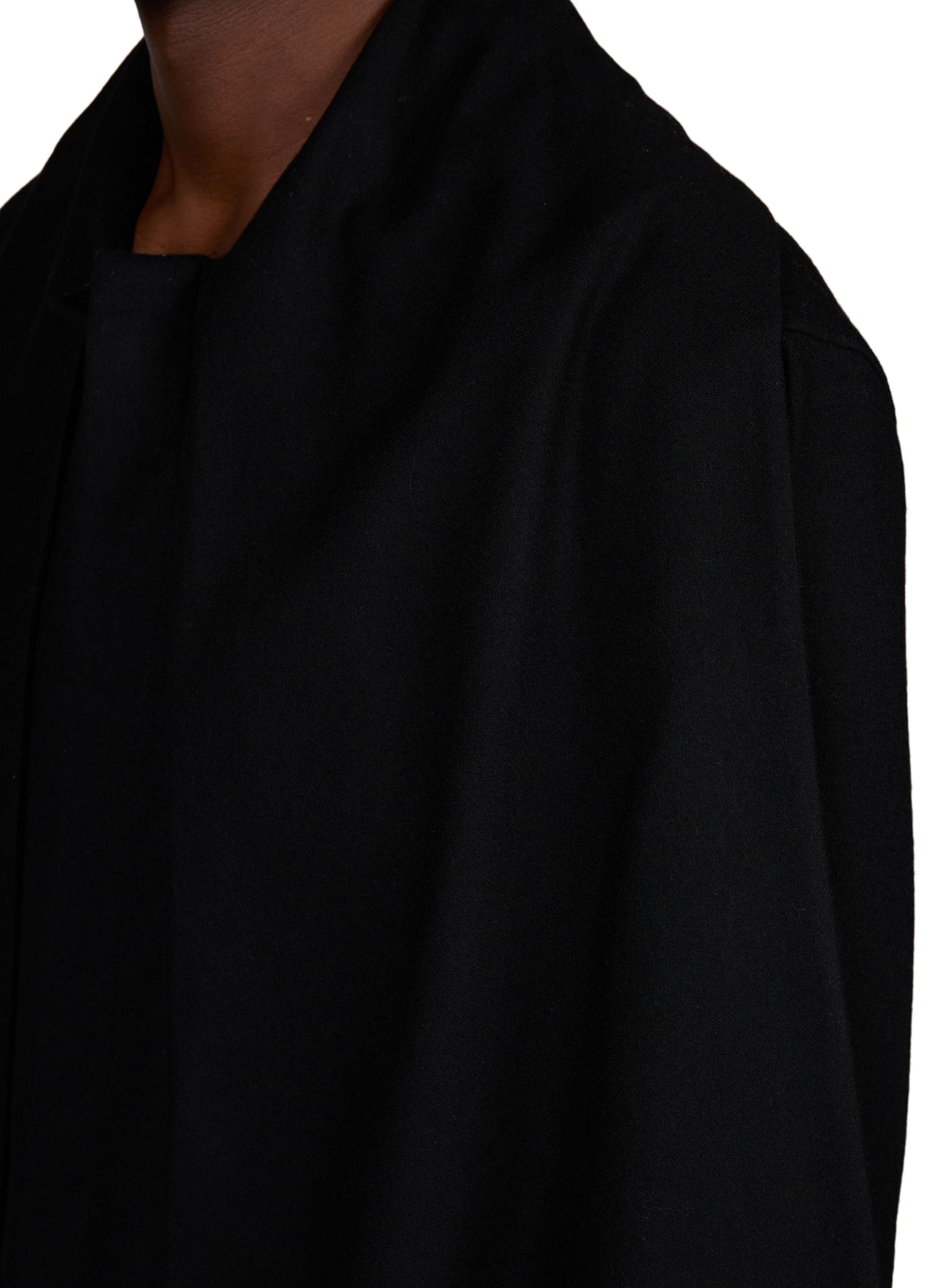 Wool blouse with lavallière collar ALAINPAUL Black
