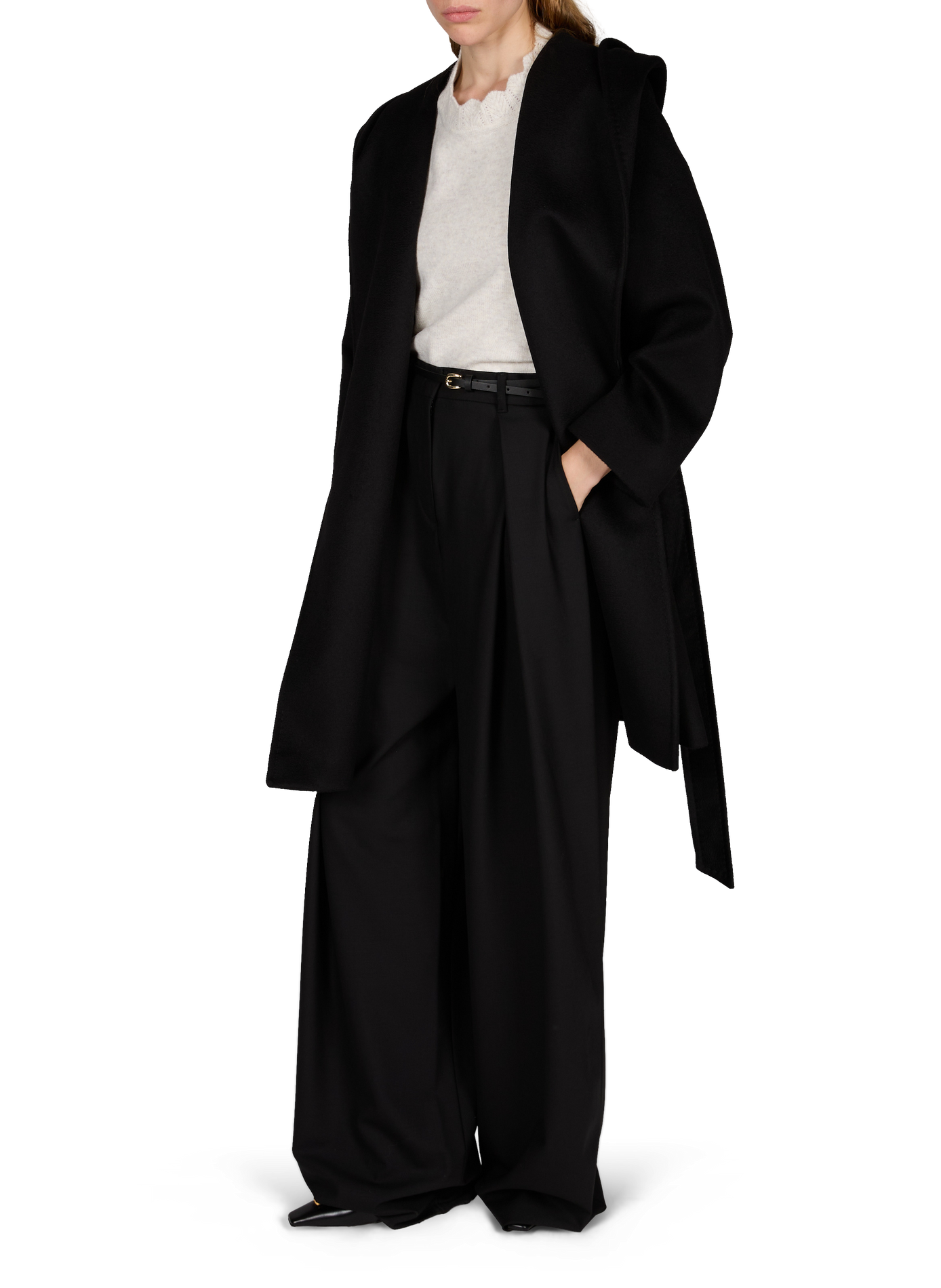 Jas NEWMANG van wol MAX MARA STUDIO Zwart