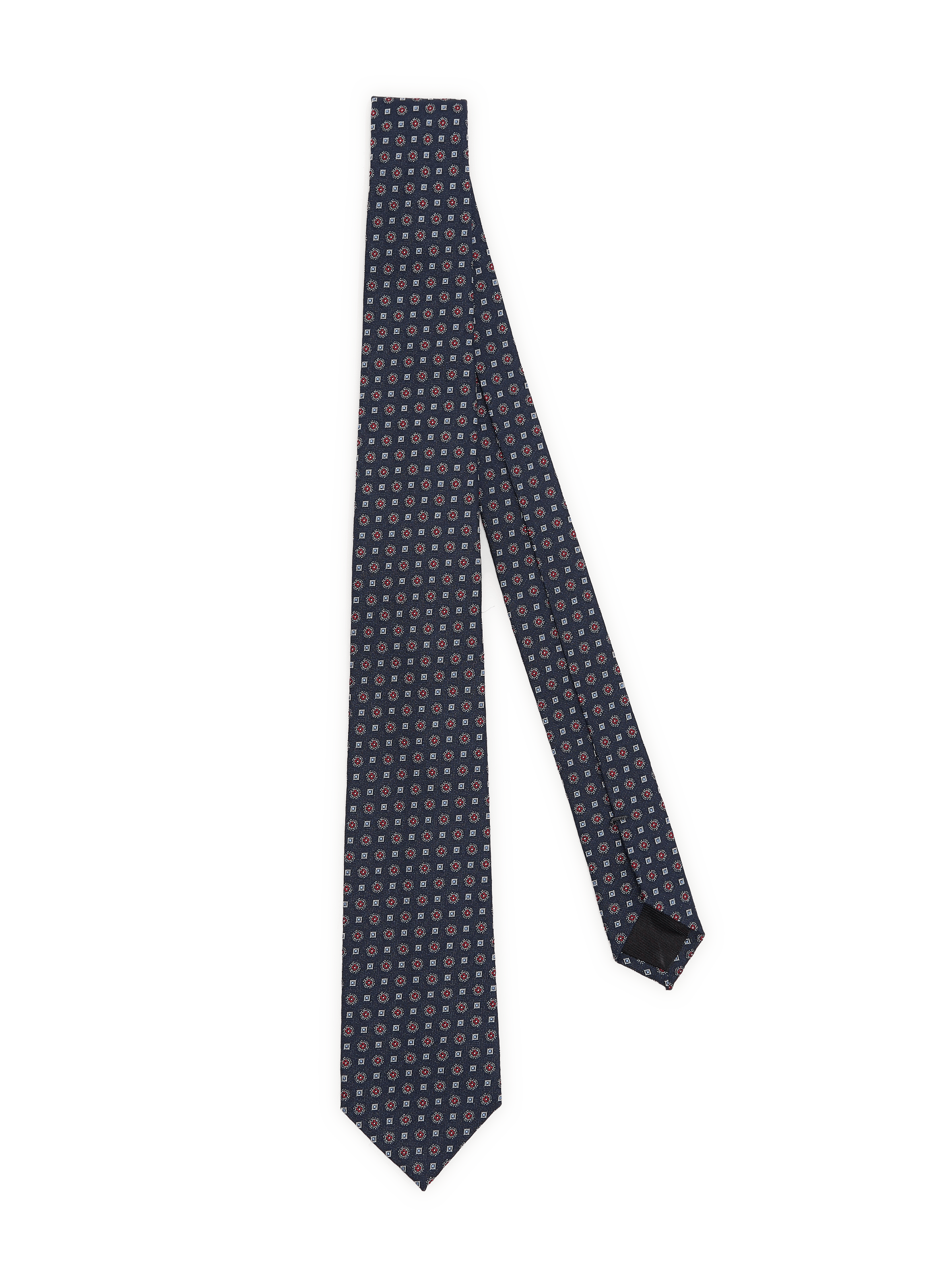 Silk and cotton tie VAN LAACK Blue