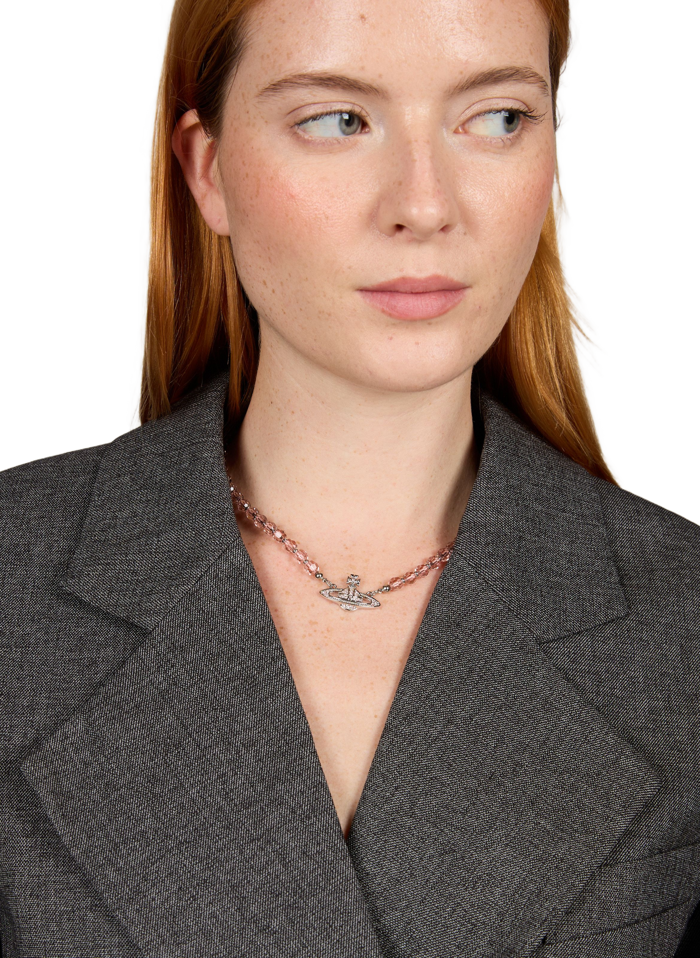 Collier choker Messaline en laiton VIVIENNE WESTWOOD Argent
