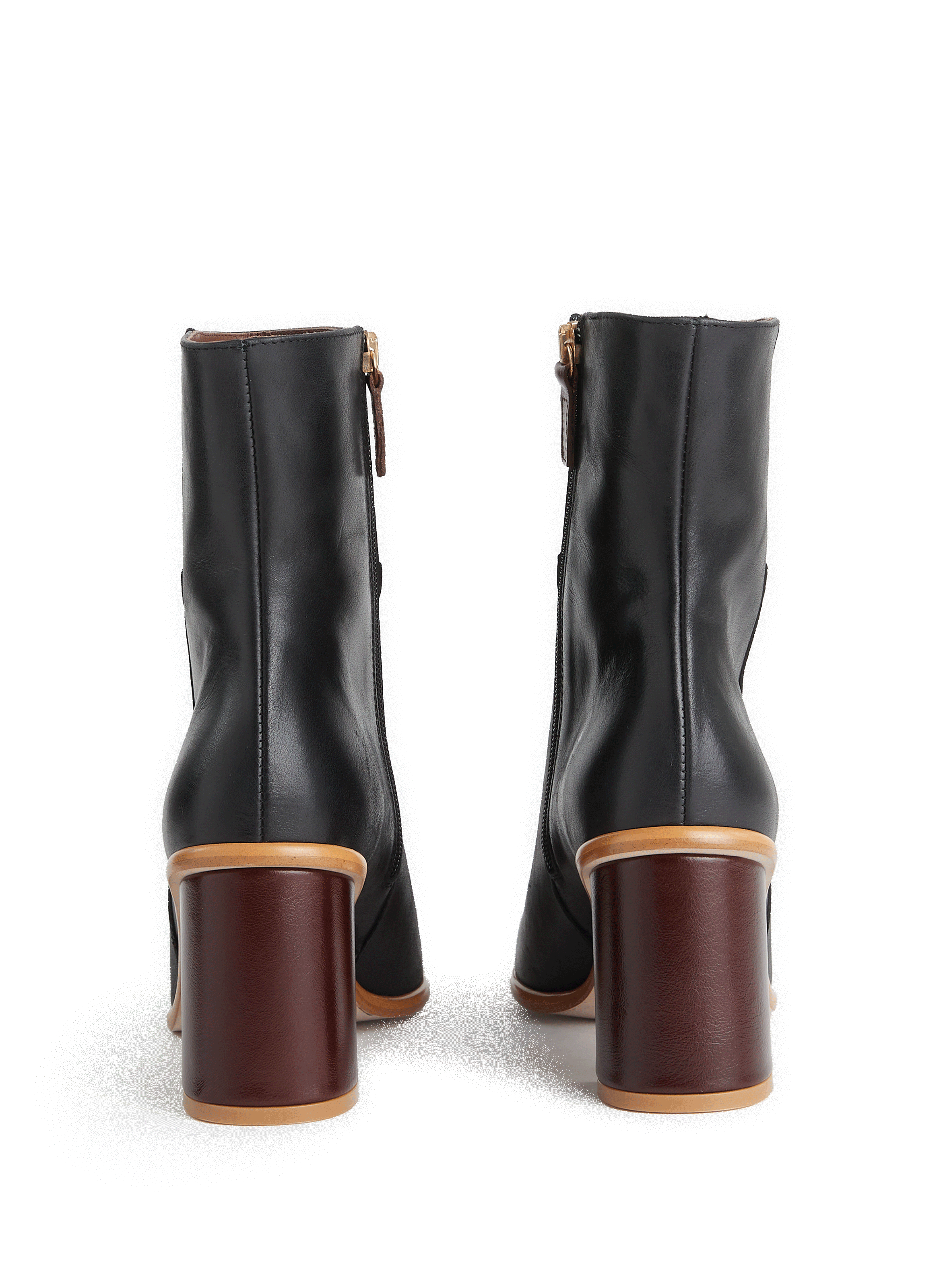 Heeled leather ankle boots  ALOHAS Black