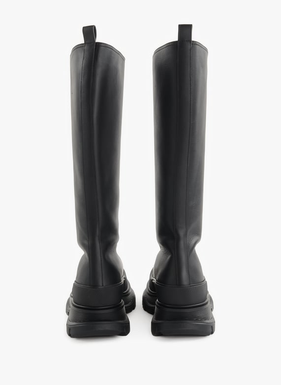Leather boots Black Alexander mcqueen Women