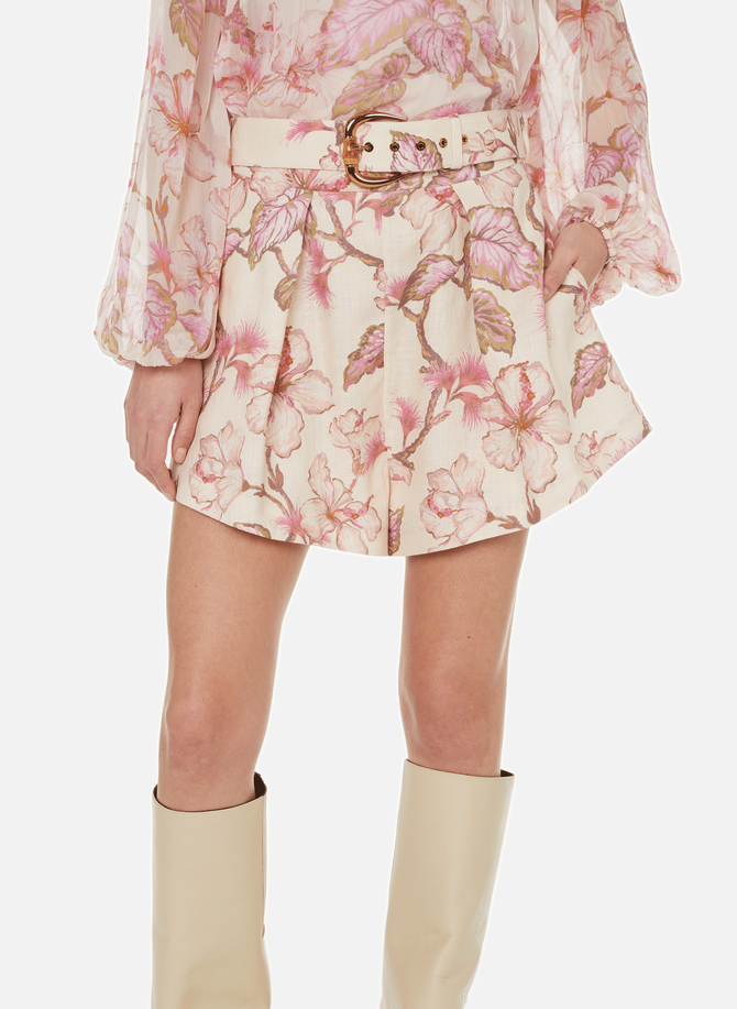 ZIMMERMANN floral linen shorts
