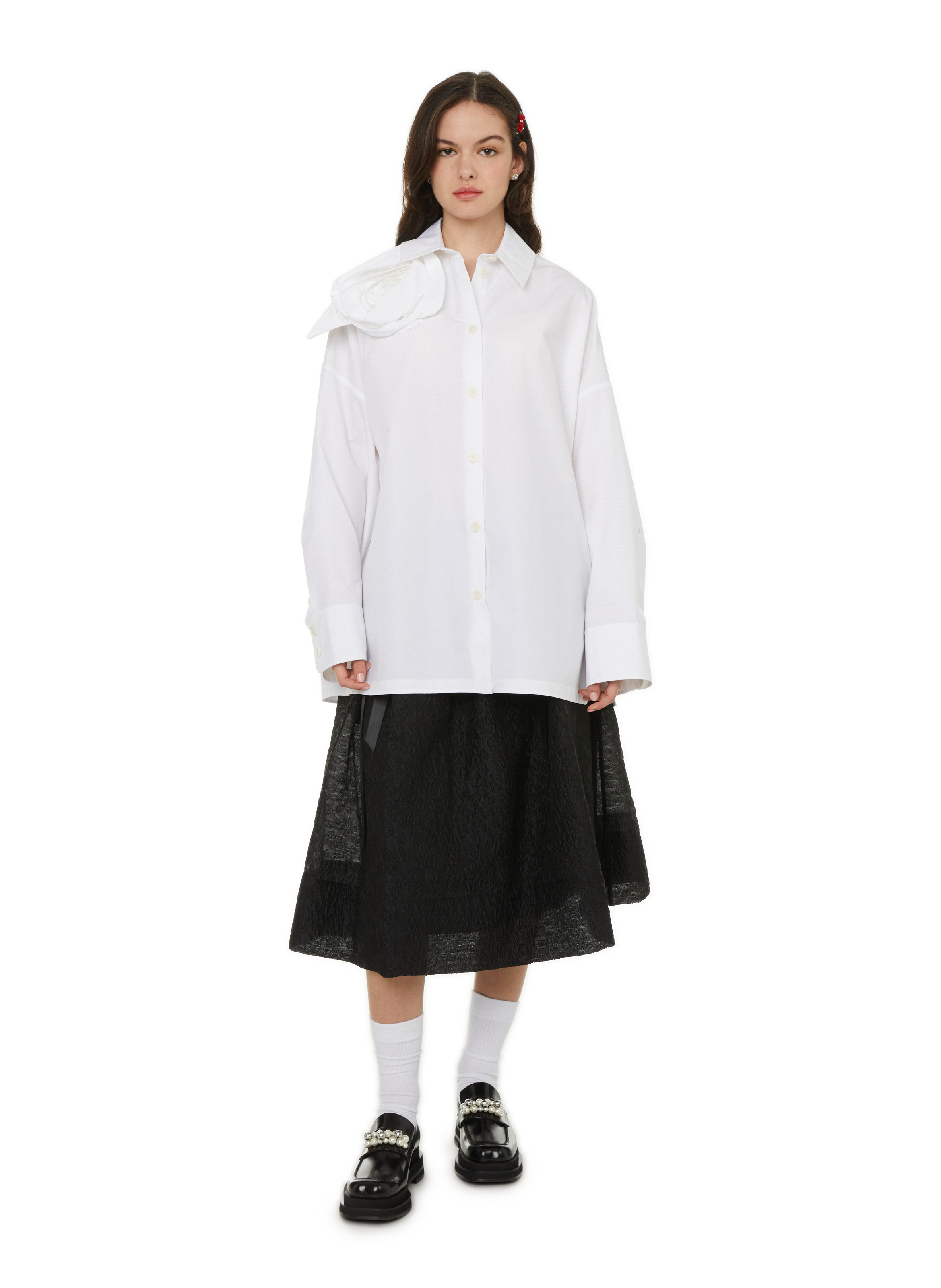 CHEMISE LARGE EN COTON DICE KAYEK pour FEMME