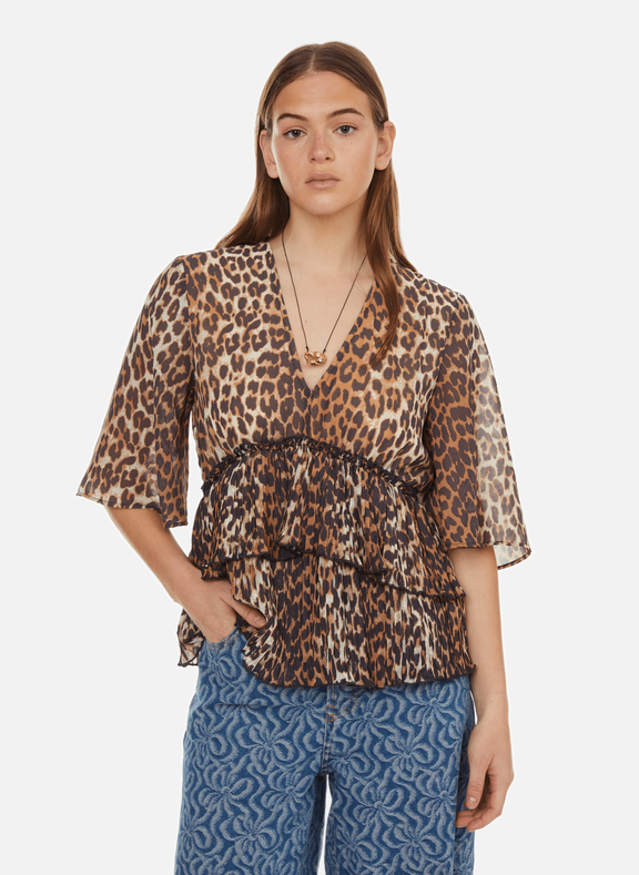 GANNI Printed blouse  Multicolour