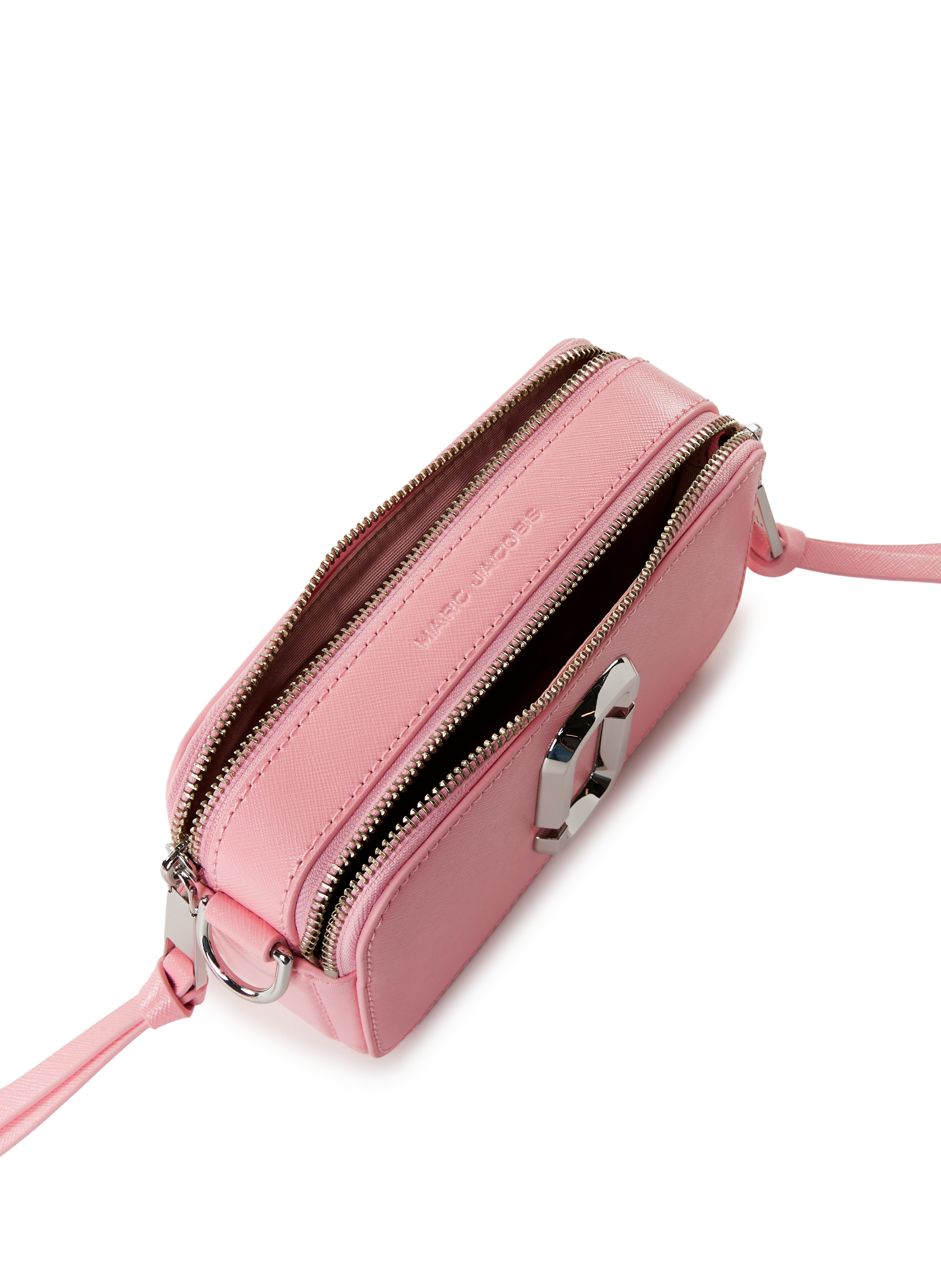 Sac à bandoulière Snapshot en cuir MARC JACOBS Rose