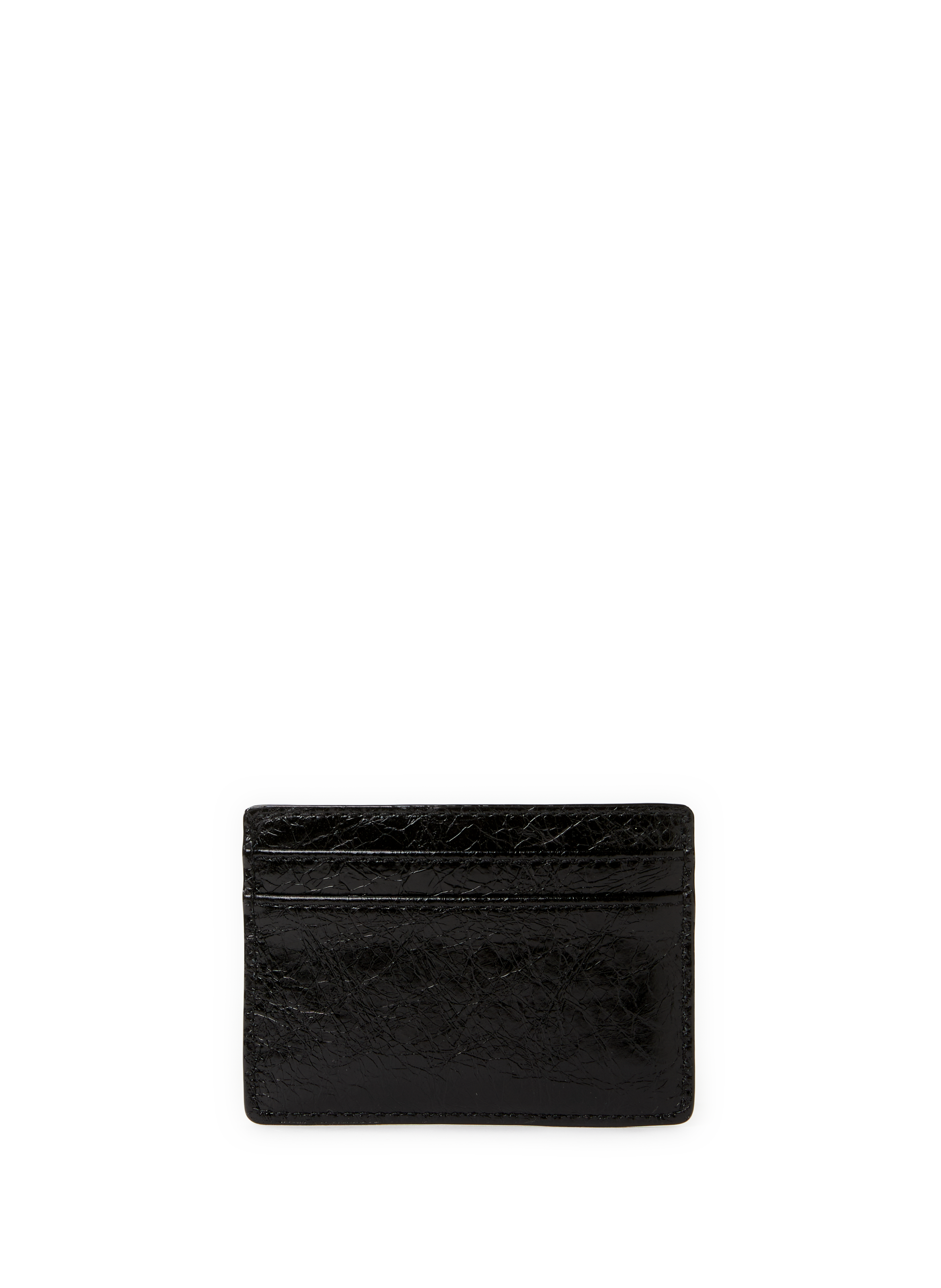 Vinyl effect leather card holder MICHAEL KORS Black