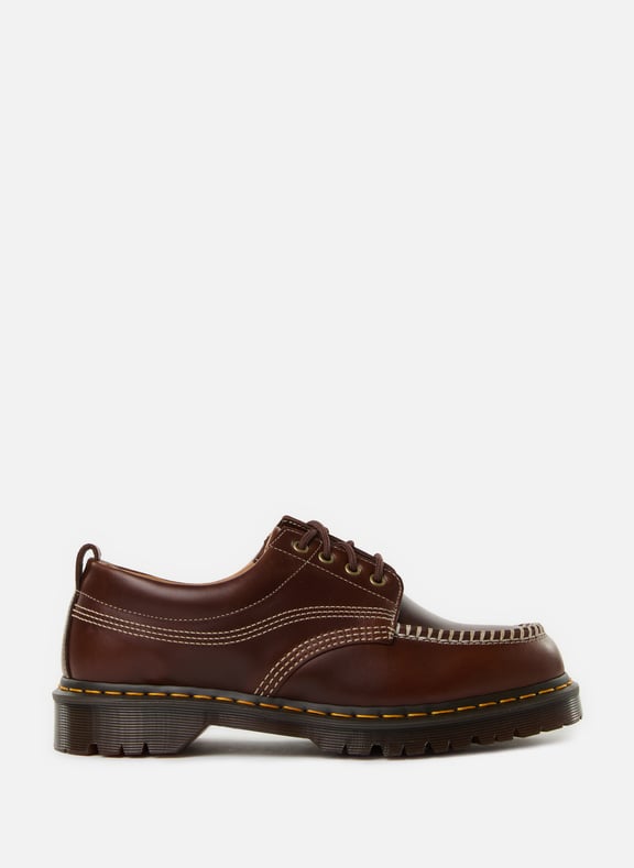 Leather ridged derbies Brown by DR. MARTENS DR. MARTENS Leather ridged derbies Brown