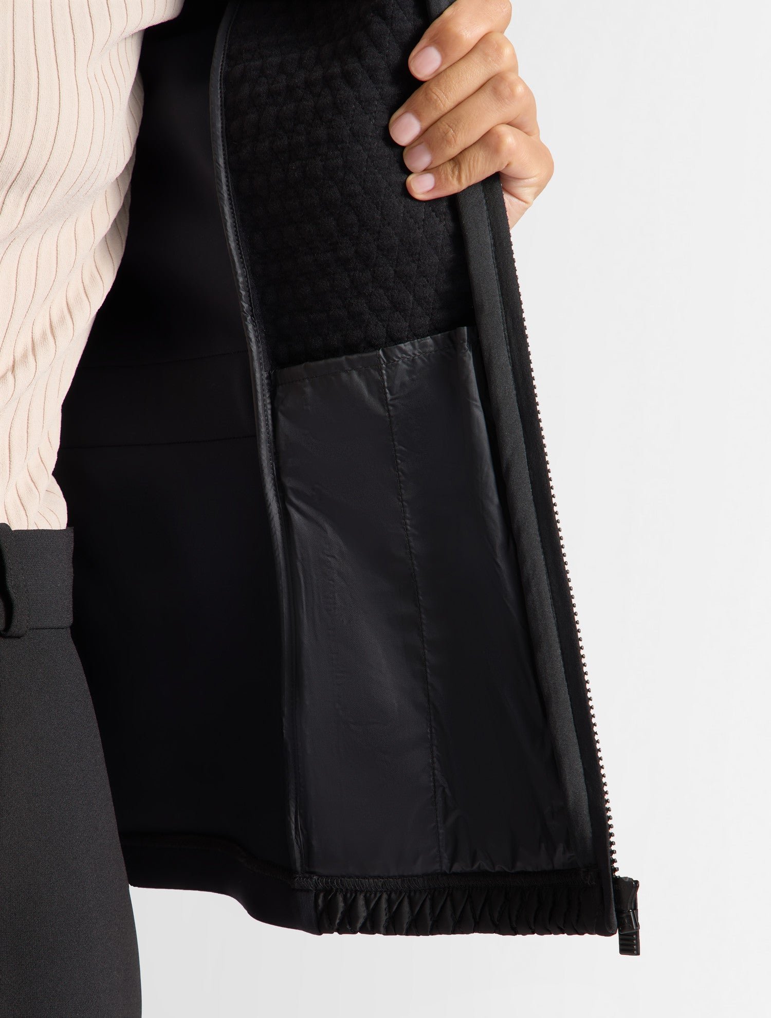 Veste meryl col montant coupe ajustée FUSALP Noir