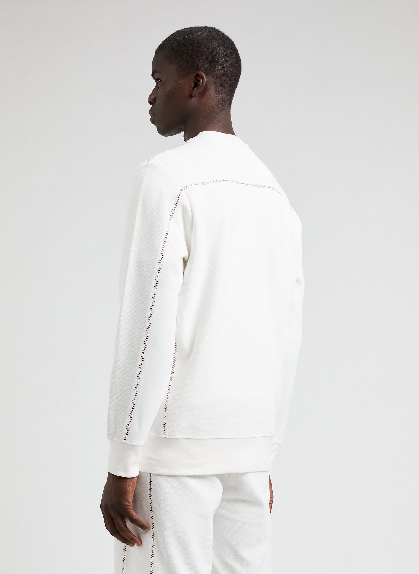 Pull droit en coton mélangé PAUL SMITH Blanc