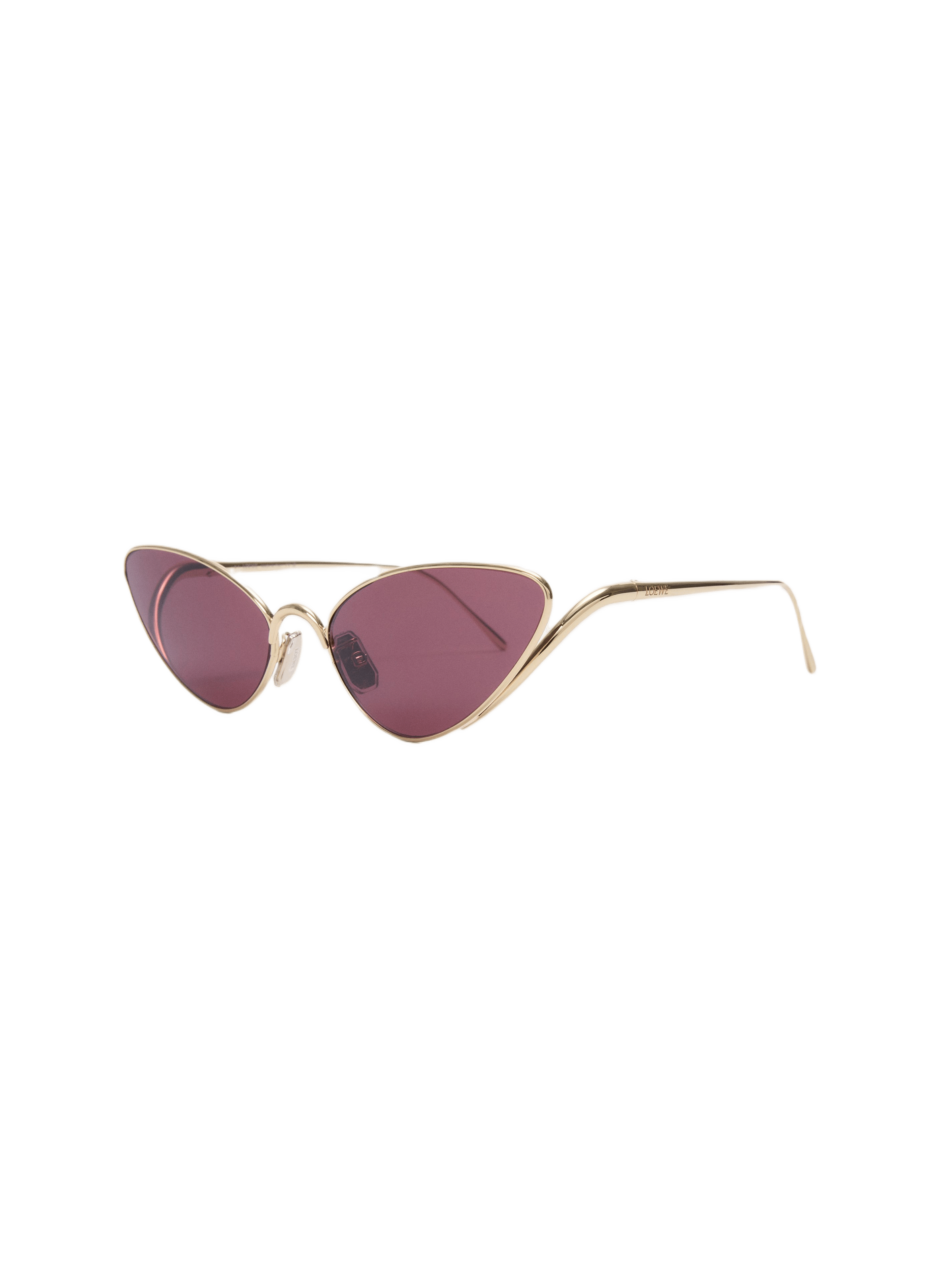 Lunettes de soleil Shooting Star en acier inoxydable LOEWE Rouge
