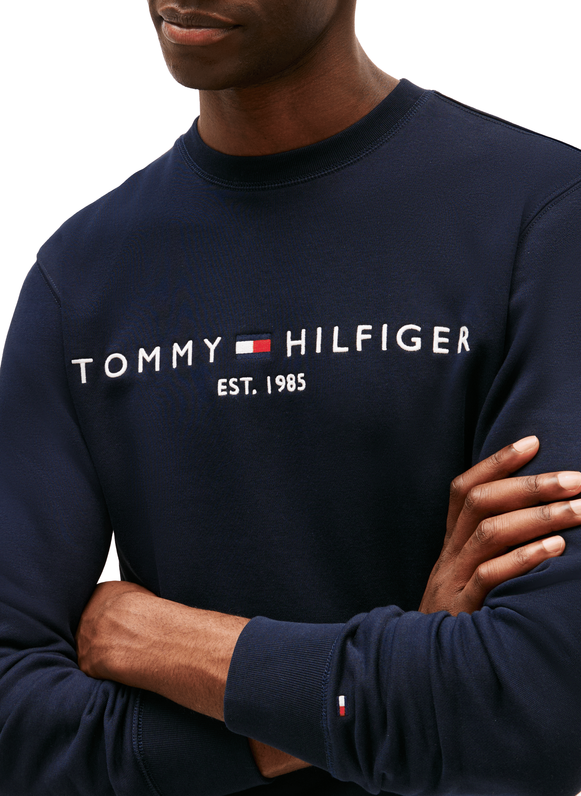 Mixed cotton sweatshirt TOMMY HILFIGER Blue