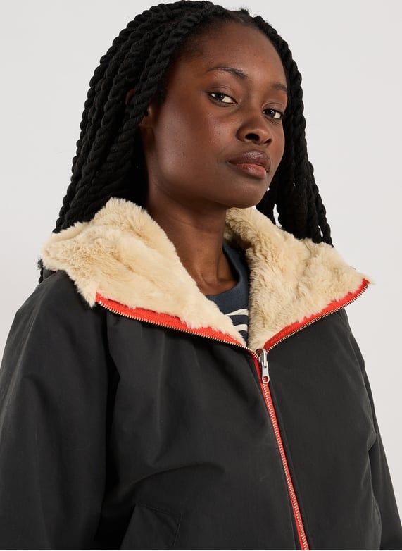 Veste doublée en coton mélangé | Noir by BELLEROSE Veste doublée en coton mélangé Noir
