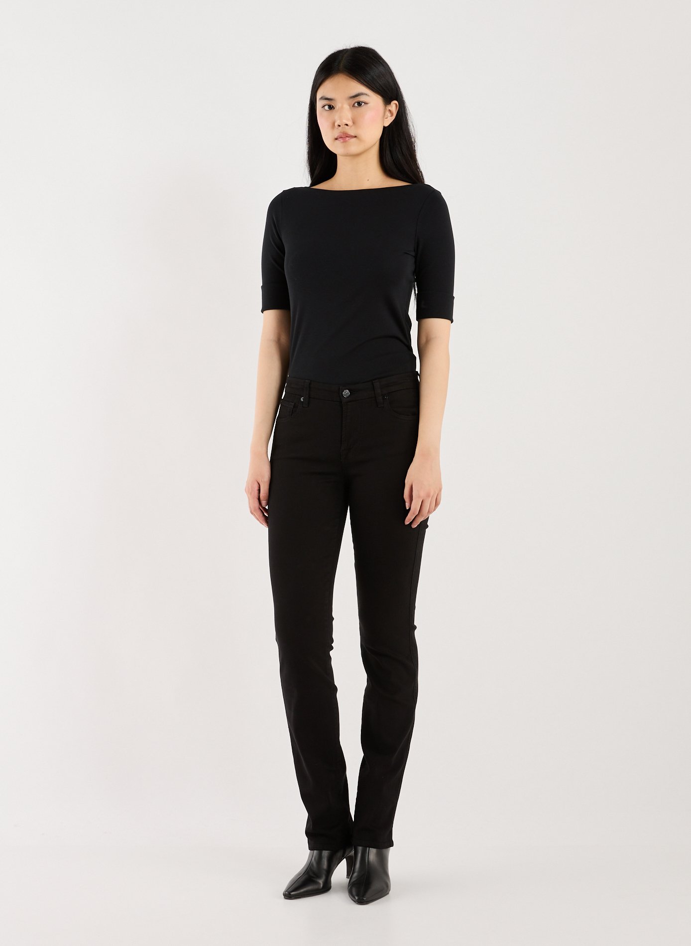 Jean droit  7 FOR ALL MANKIND Noir