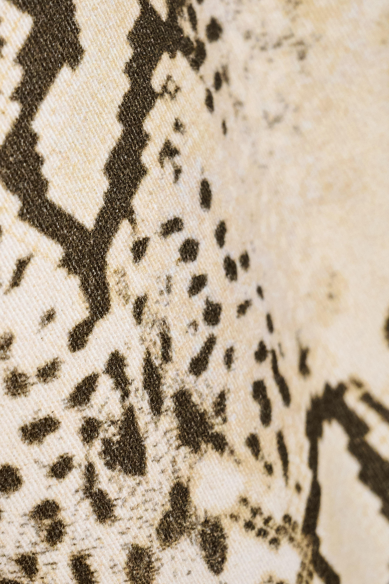 Jean droit motif python stinsy BA&SH Beige