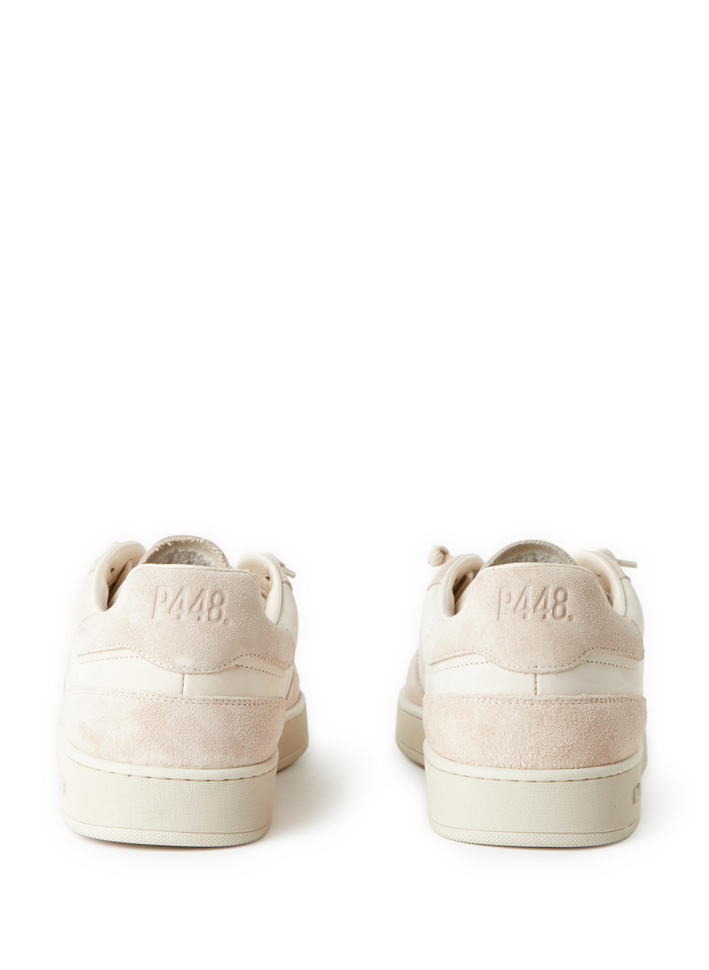 Bi-material sneakers P448 Beige