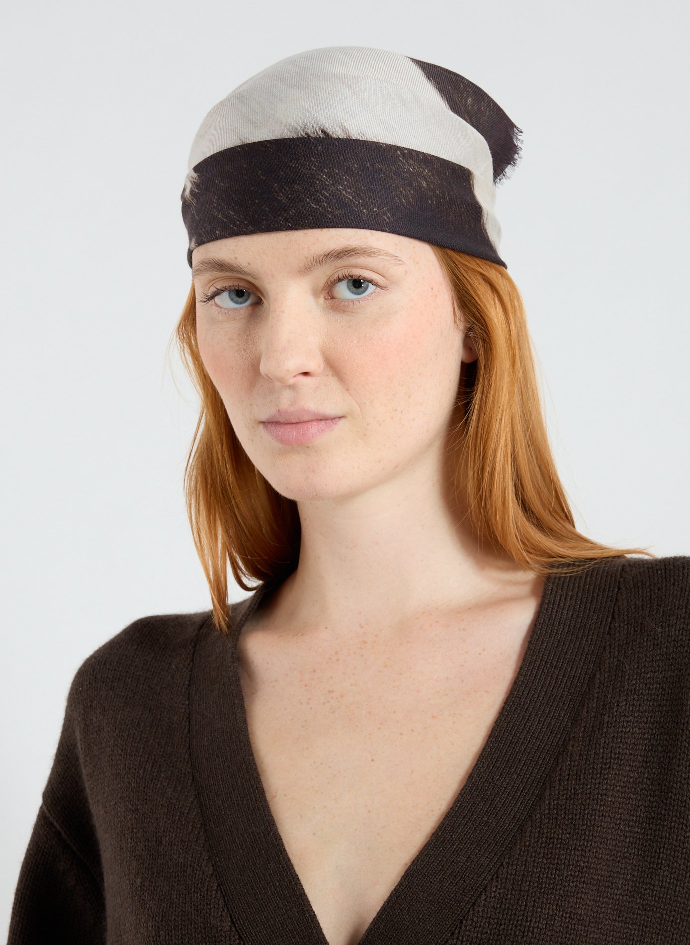 Etole imprimée SAISON 1865 Marron