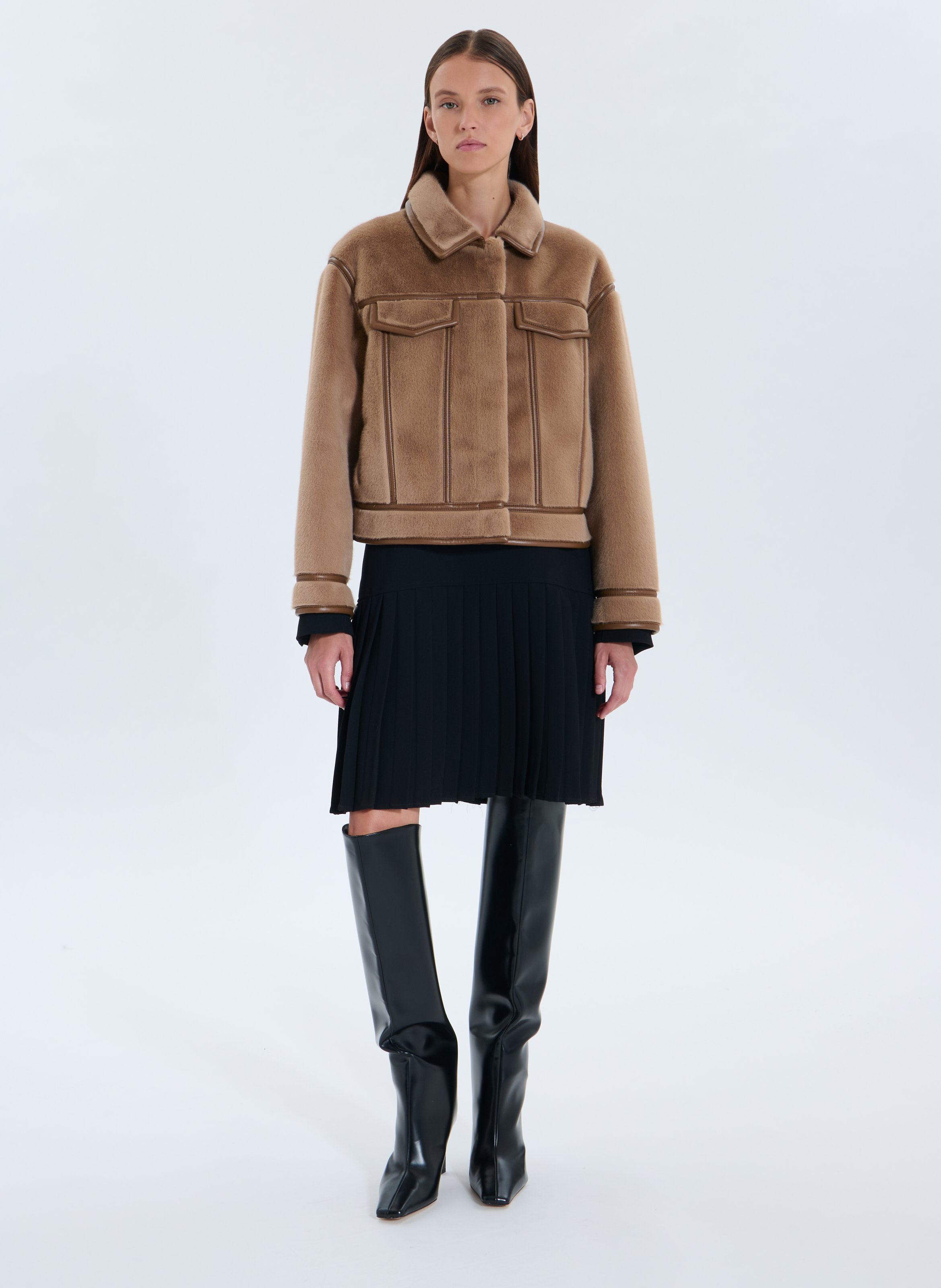 Veste courte monge ZAPA Marron