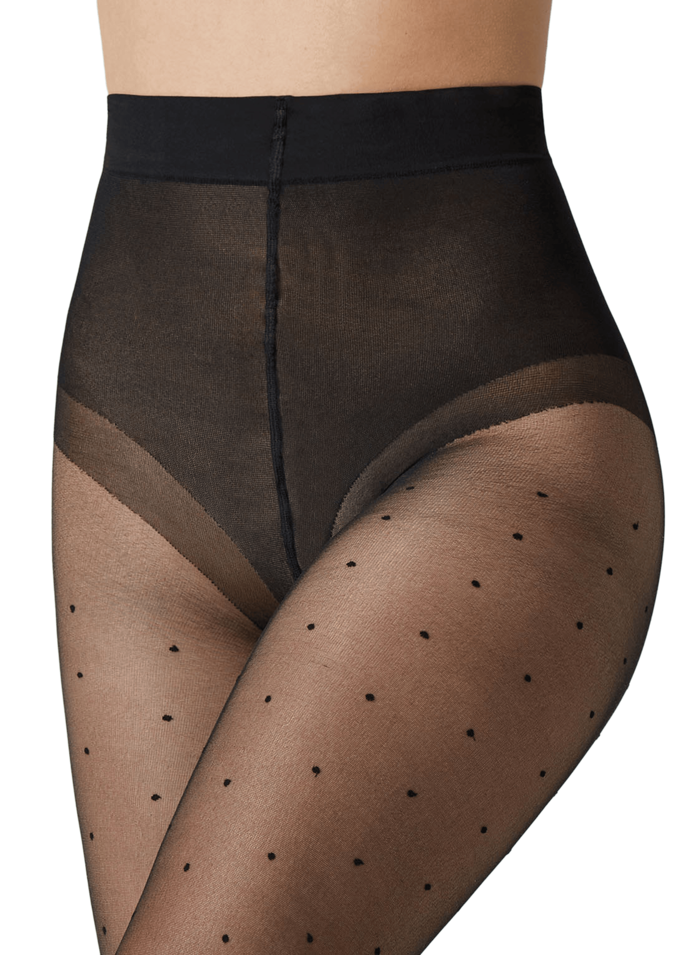 Richmond gestippelde panty's CETTE Zwart