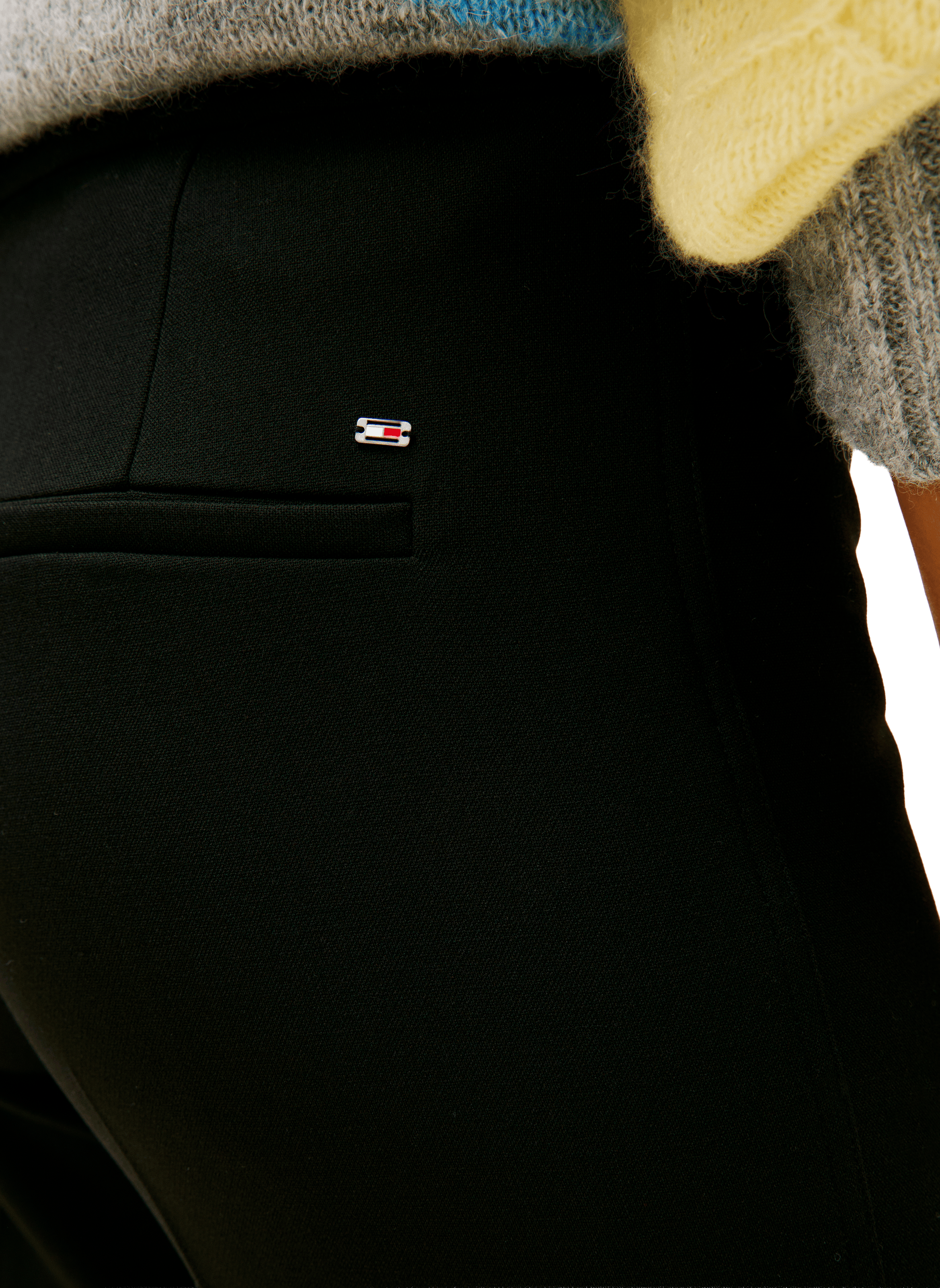 Pantalon coupe droite TOMMY HILFIGER Noir