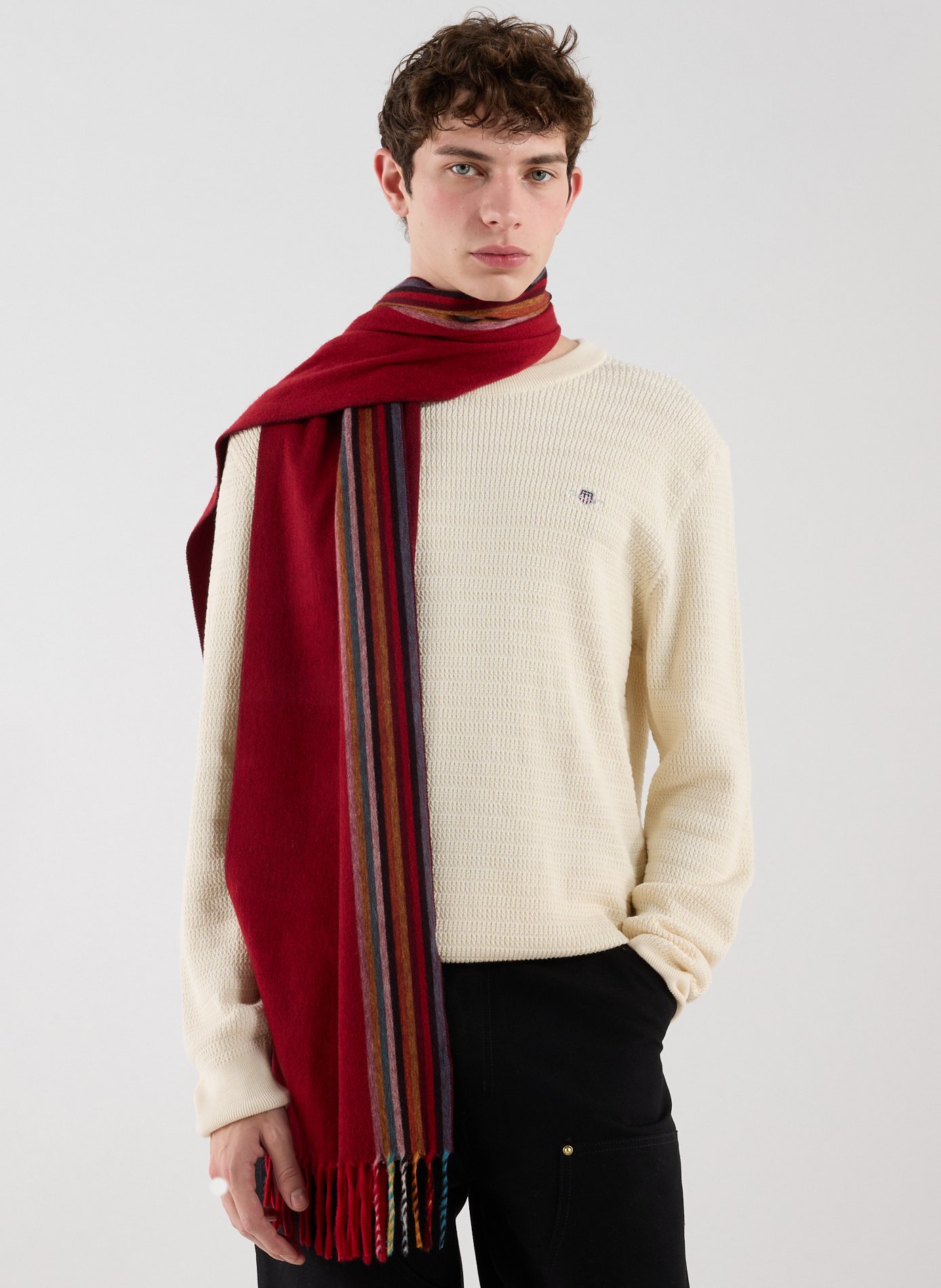Echarpe en cachemire  PAUL SMITH Rouge