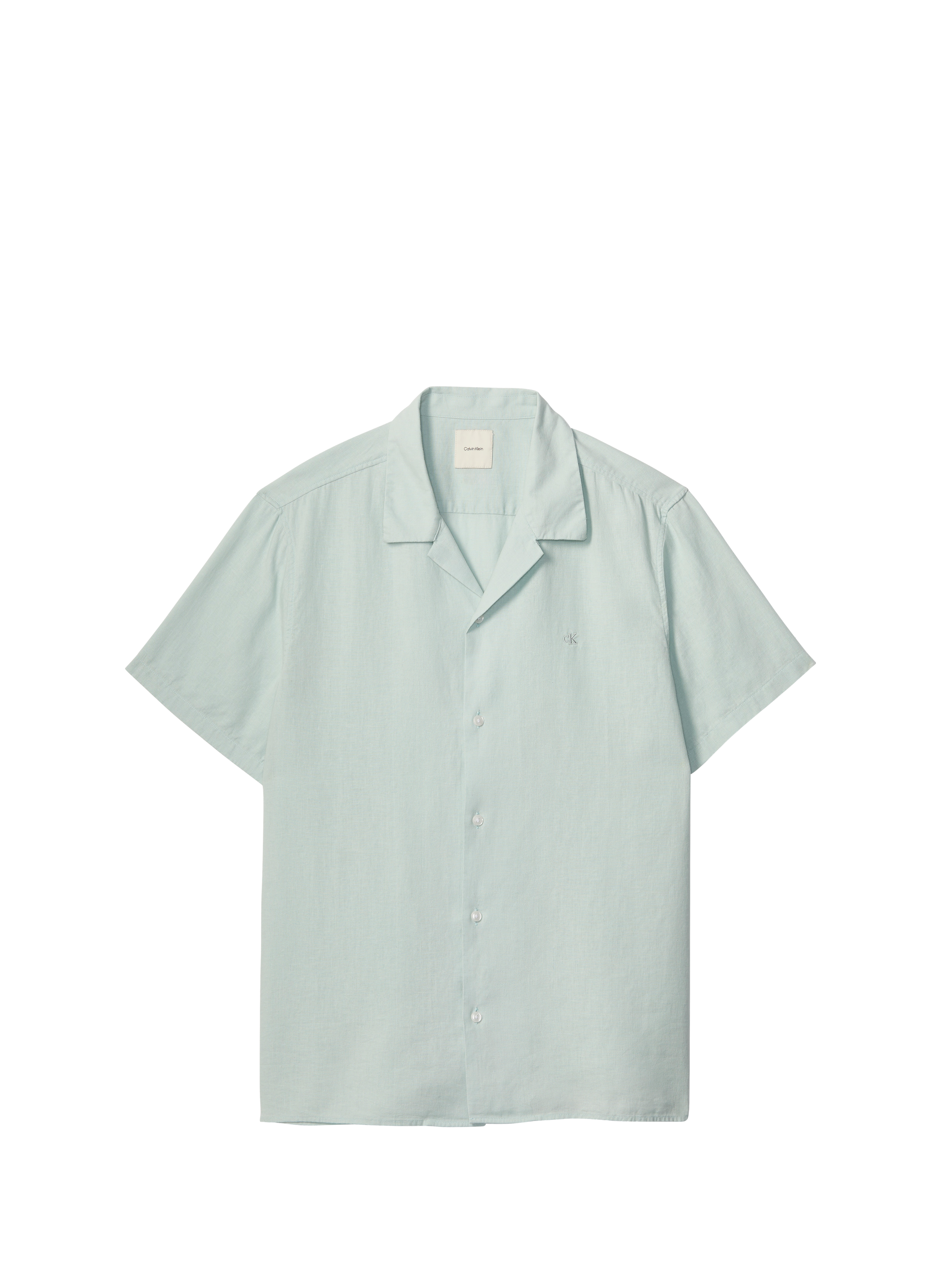 Chemise droite à manches courtes CALVIN KLEIN Vert