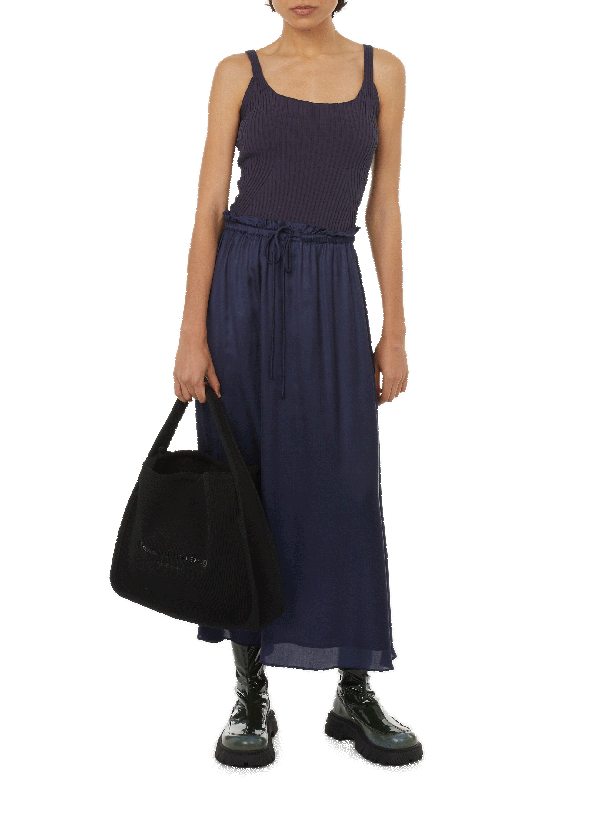 Top débardeur côtelé CAES Gris