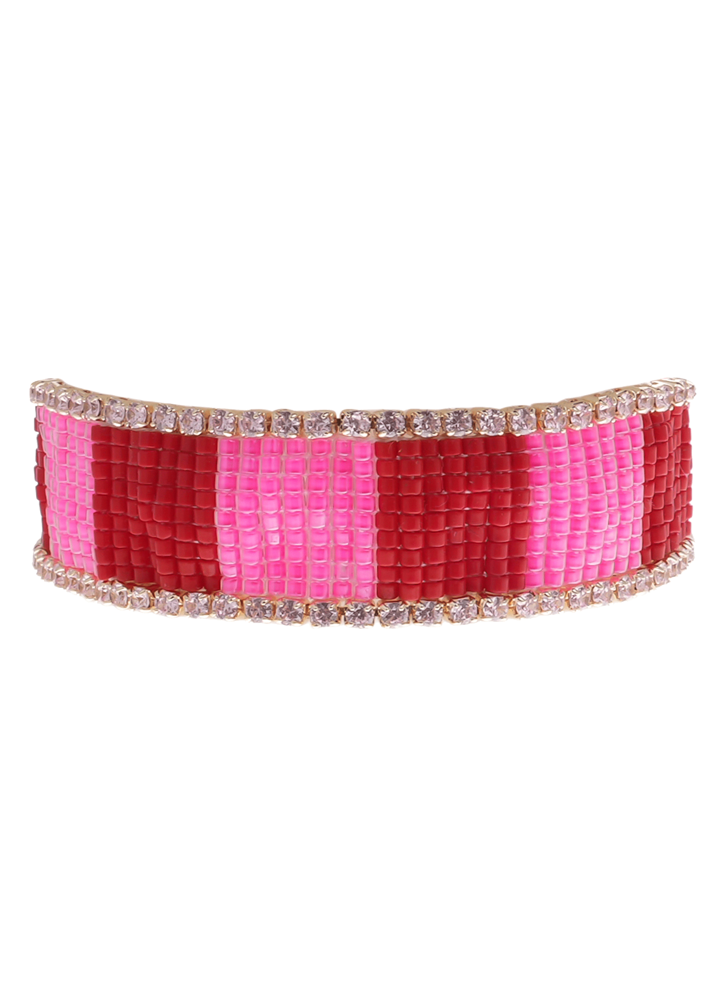 Bracelet tissé de perles réglable benjie HIPANEMA Violet