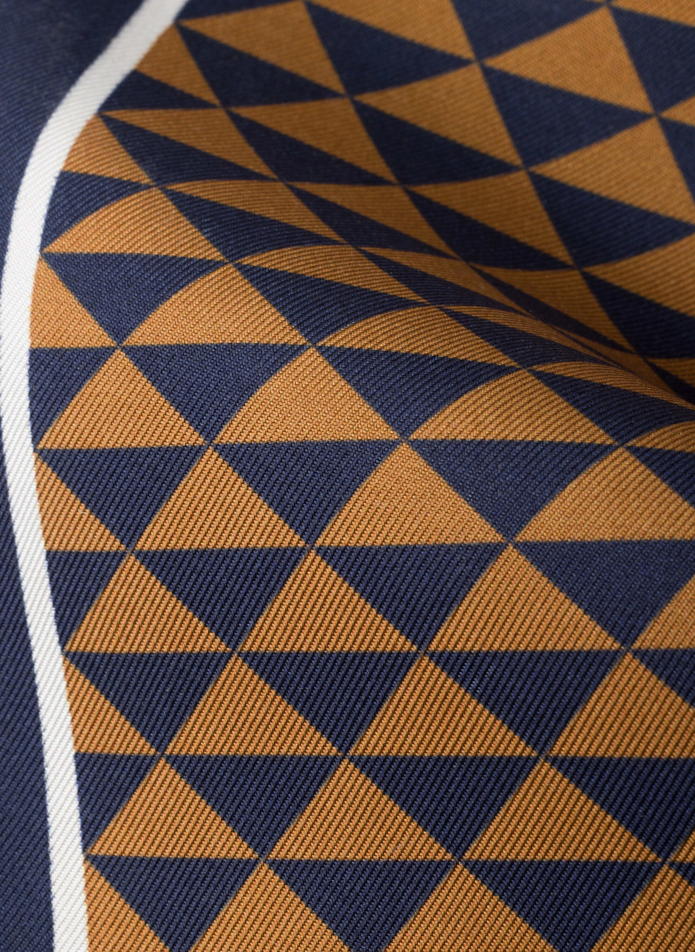 Écharpe en sergé de soie imprimée PRADA Bleu