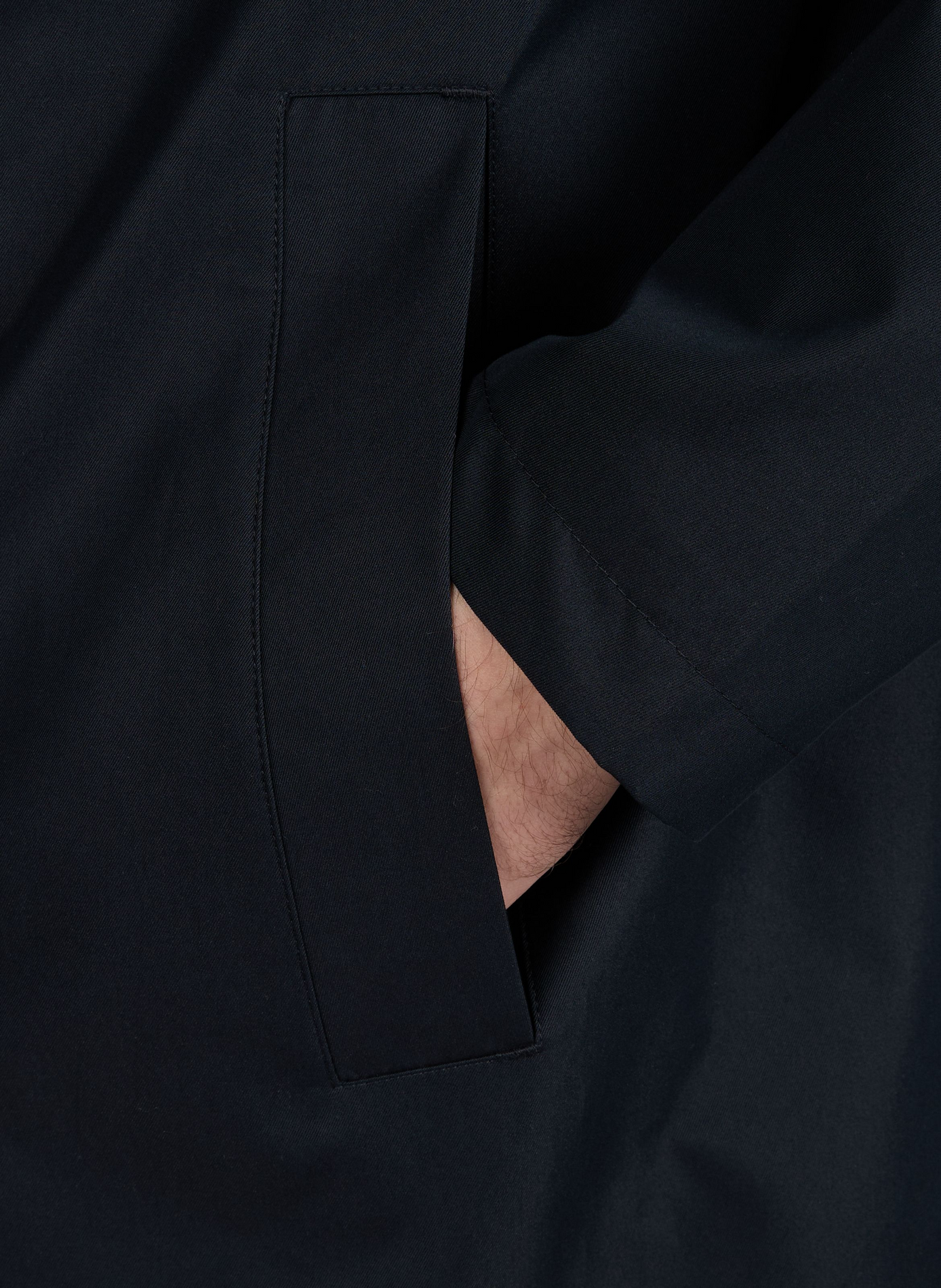 Imperméable col classique en coton mélangé STRELLSON Bleu