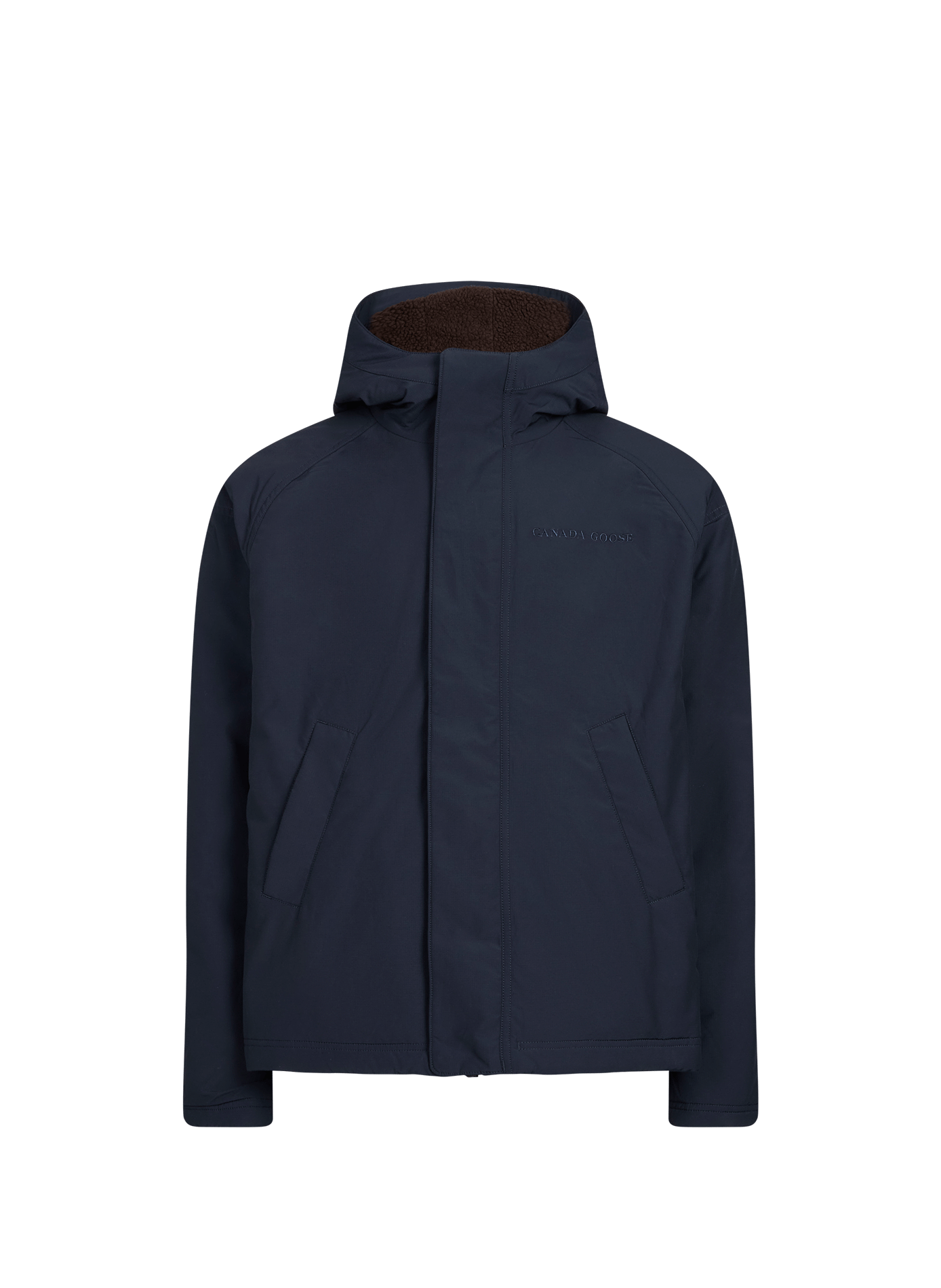 Veste réversible à capuche en laine mélangée CANADA GOOSE Marron