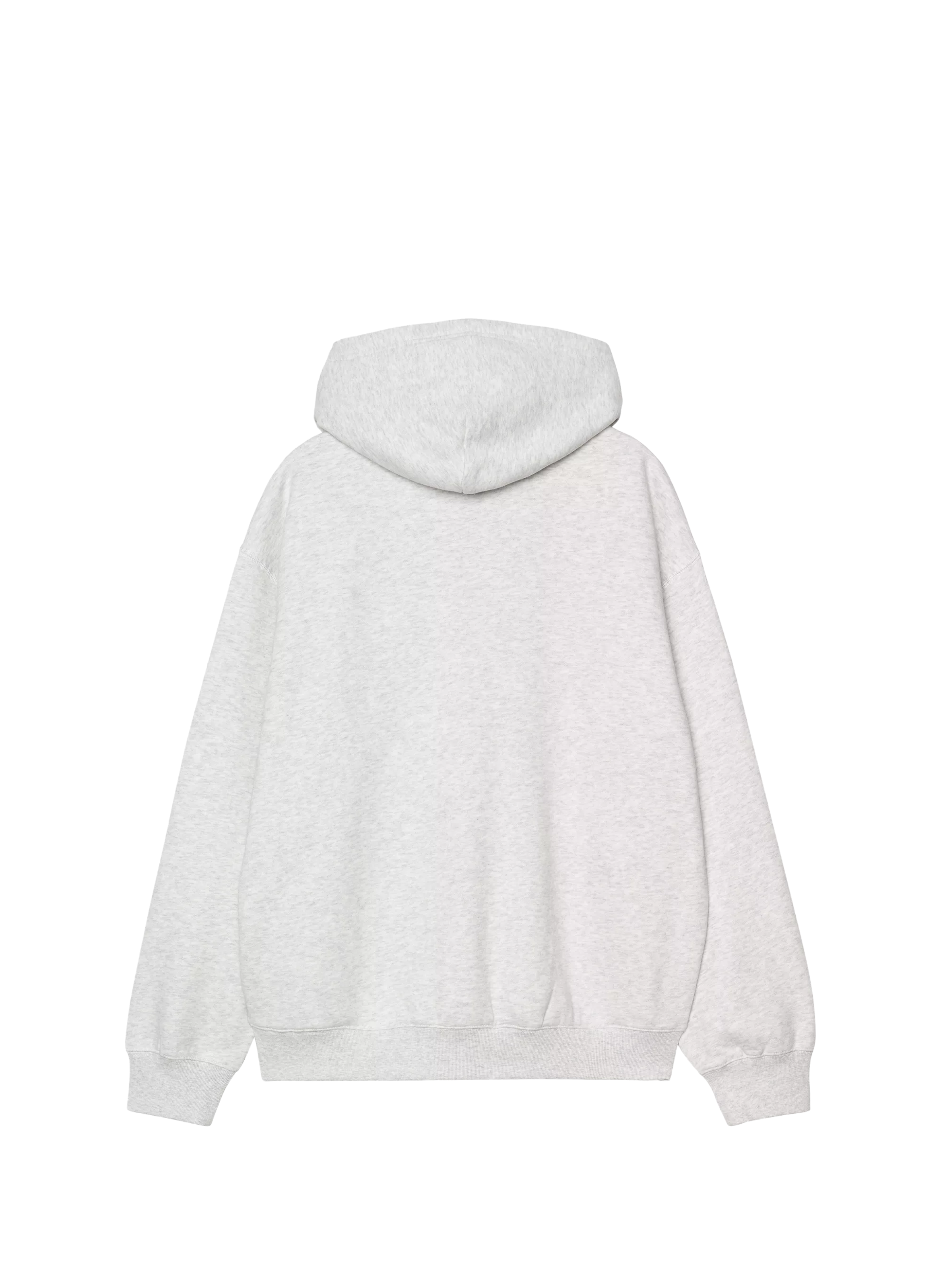 Zip-up hooded cotton sweatshirt CARHARTT WIP Grey