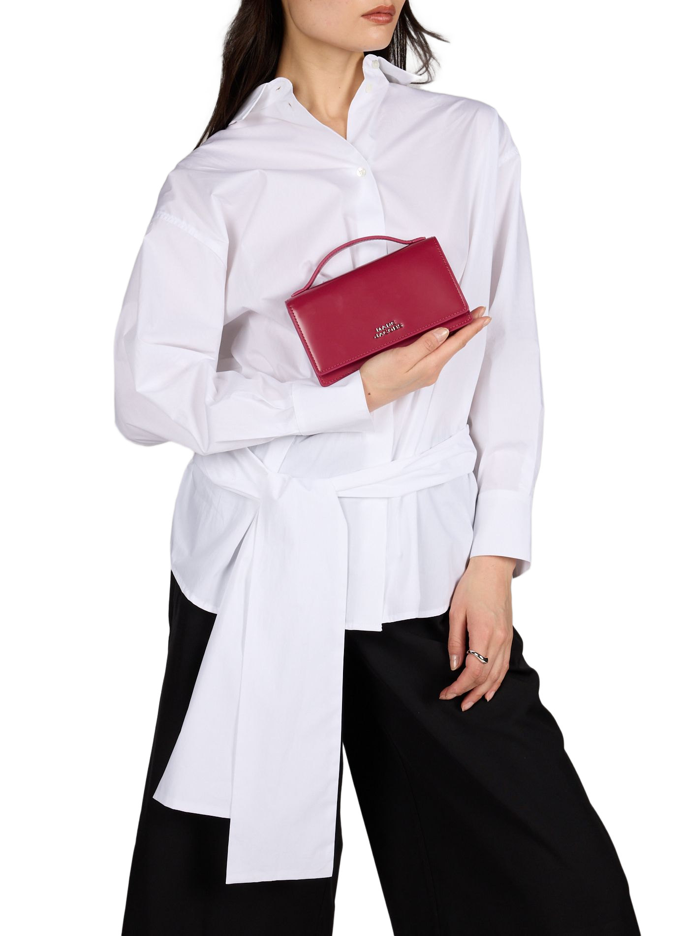 Mirror mini patent leather shoulder bag MARC JACOBS Pink