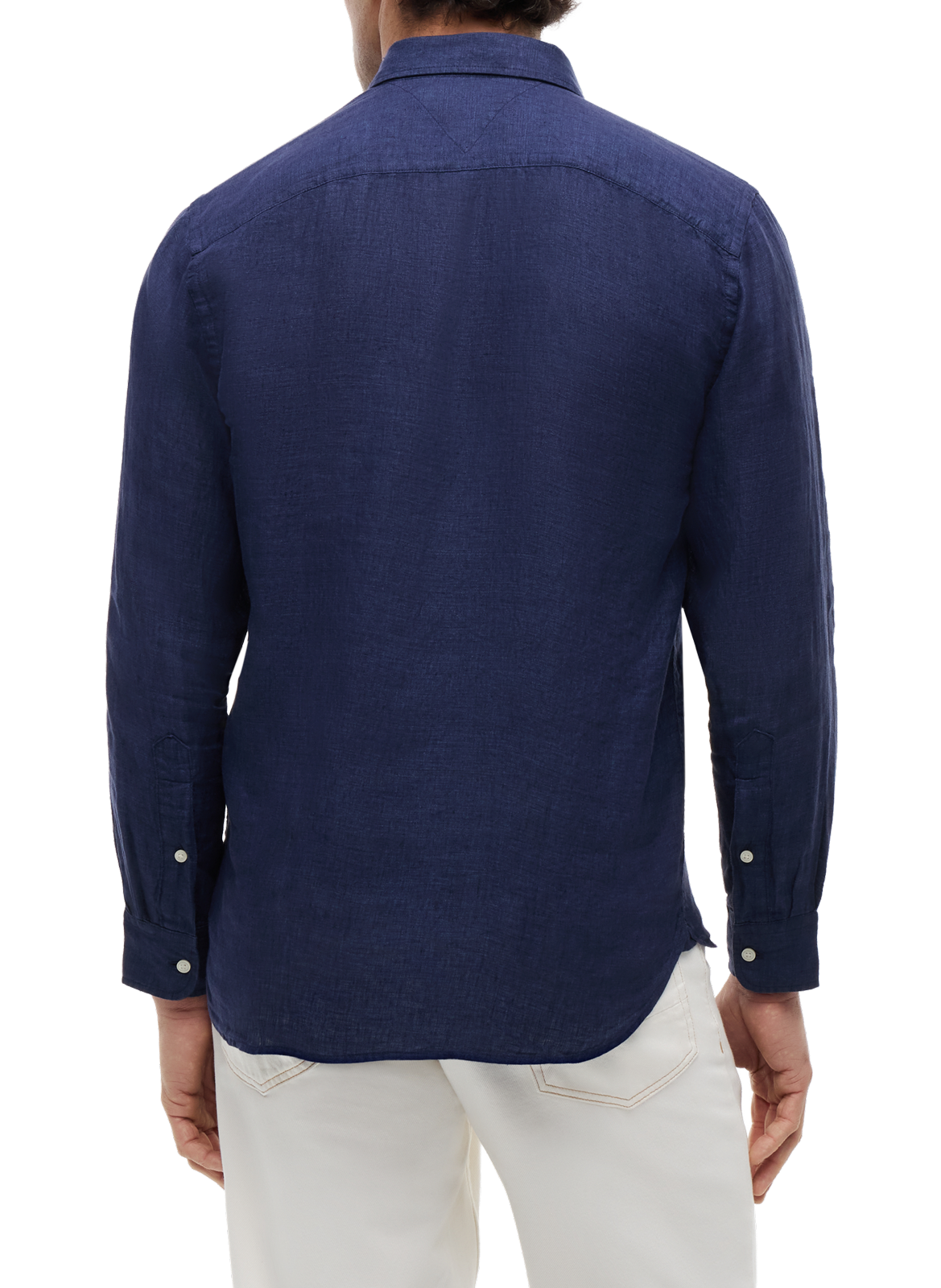 Chemise droite en lin TOMMY HILFIGER Bleu