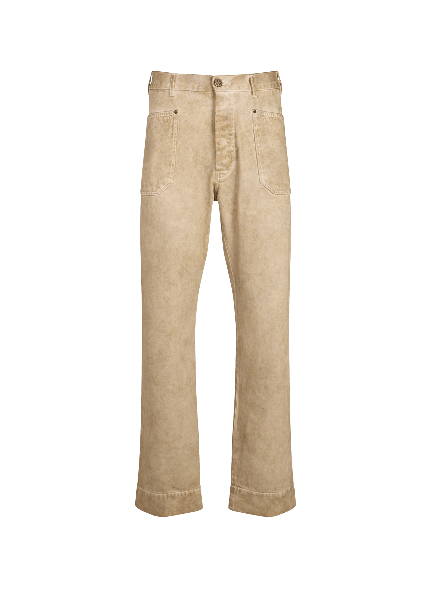 Pantaloni Carpenter in cotone lavato VIVIENNE WESTWOOD Beige