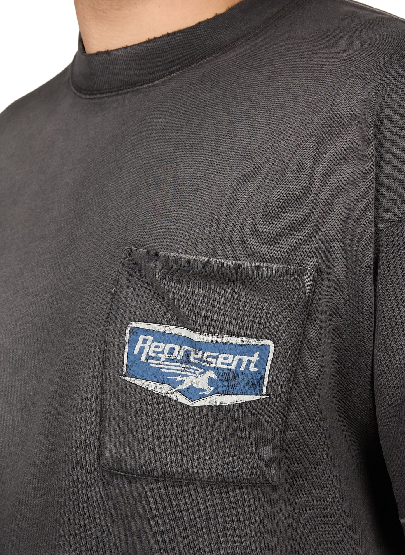 T-shirt imprimé en coton REPRESENT Gris