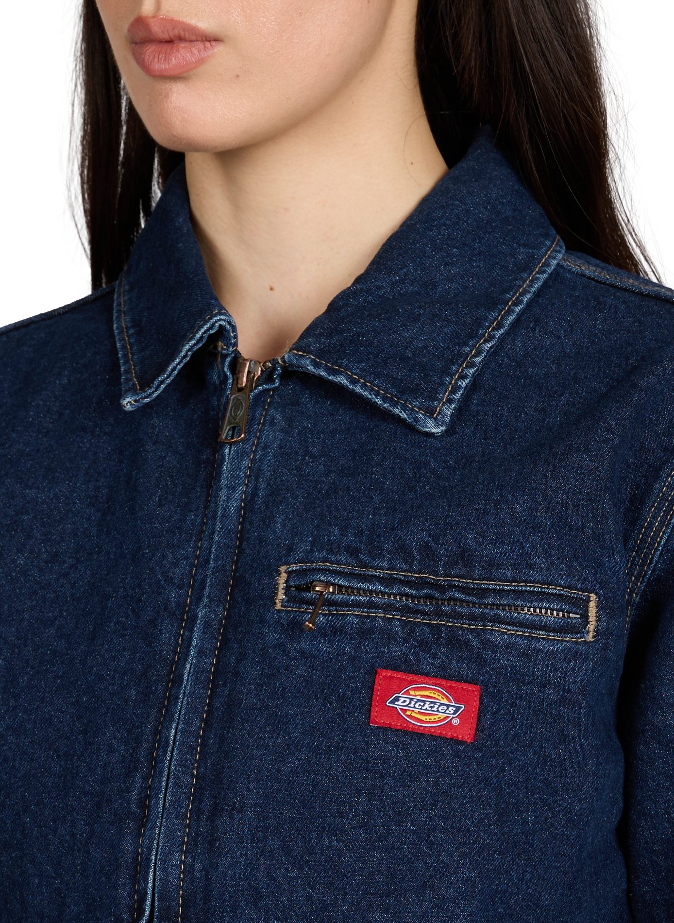 Veste droite en denim DICKIES Bleu