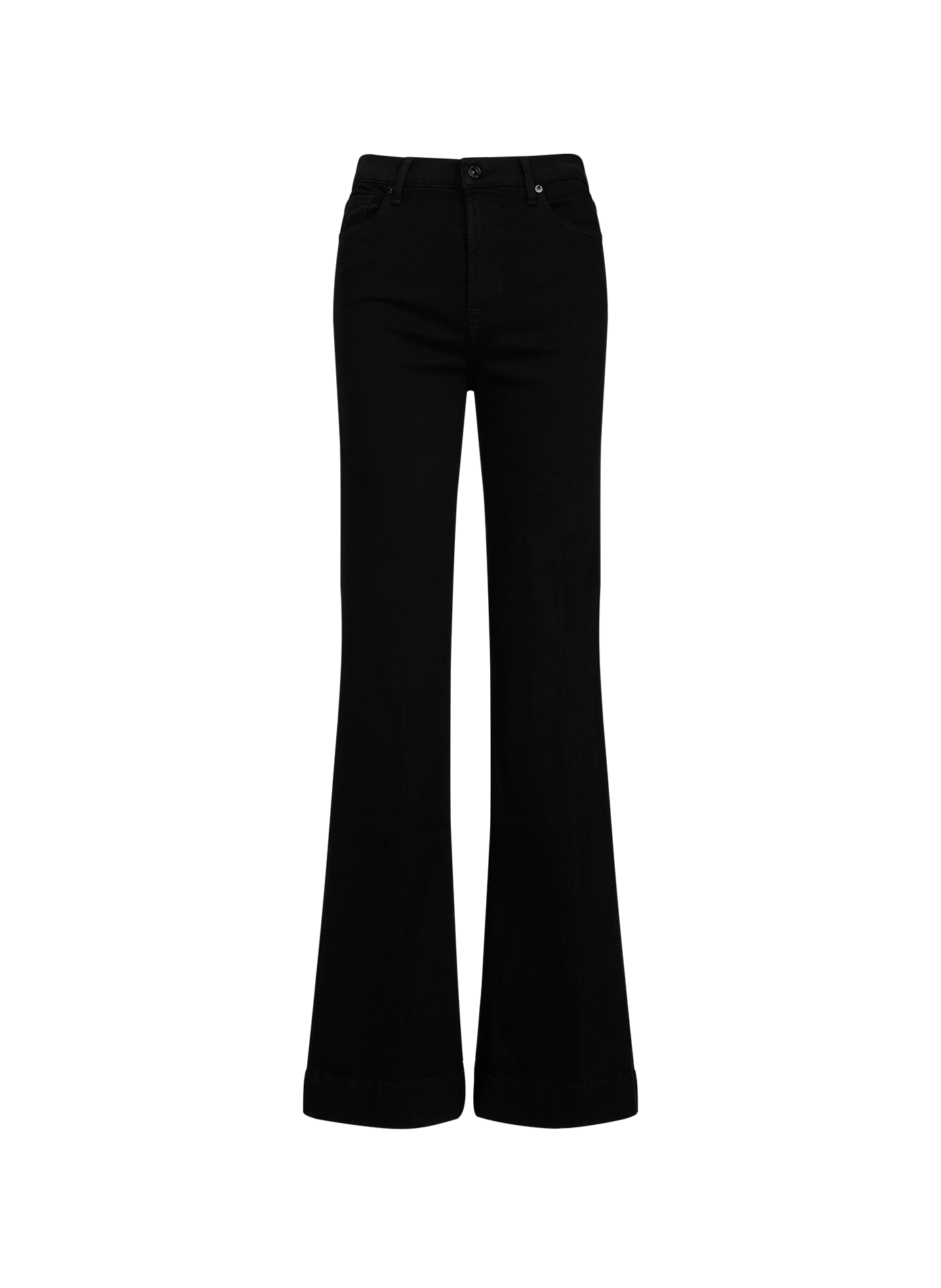 High-waisted Modern Dojo jeans in blended cotton 7 FOR ALL MANKIND Black