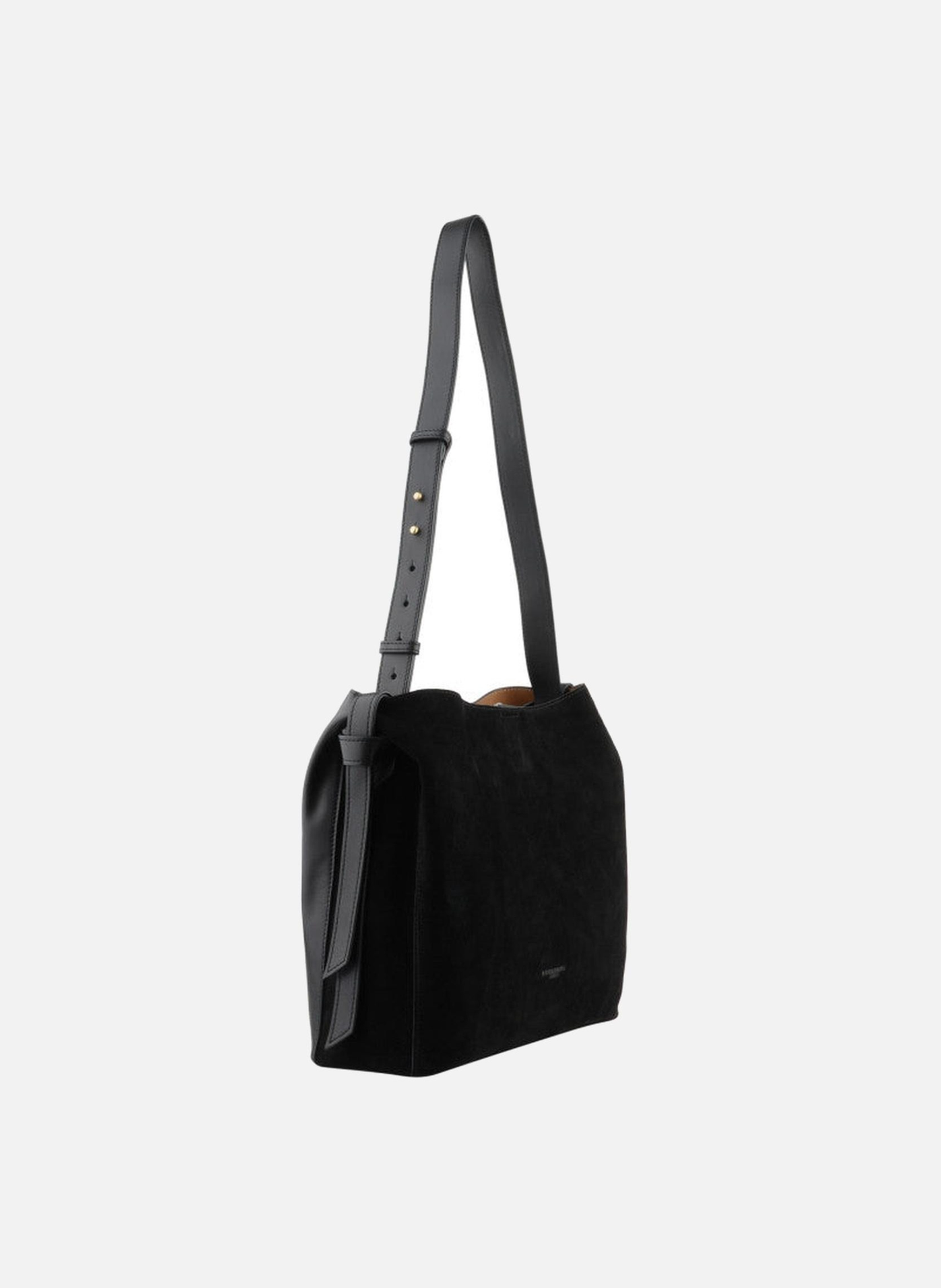 Amalie nubuck | sac à main POURCHET Noir